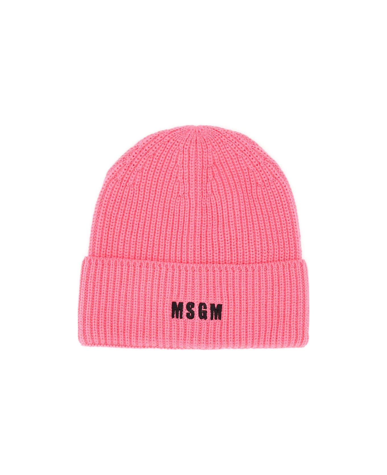 MSGM Beanie Hat - Fucsia