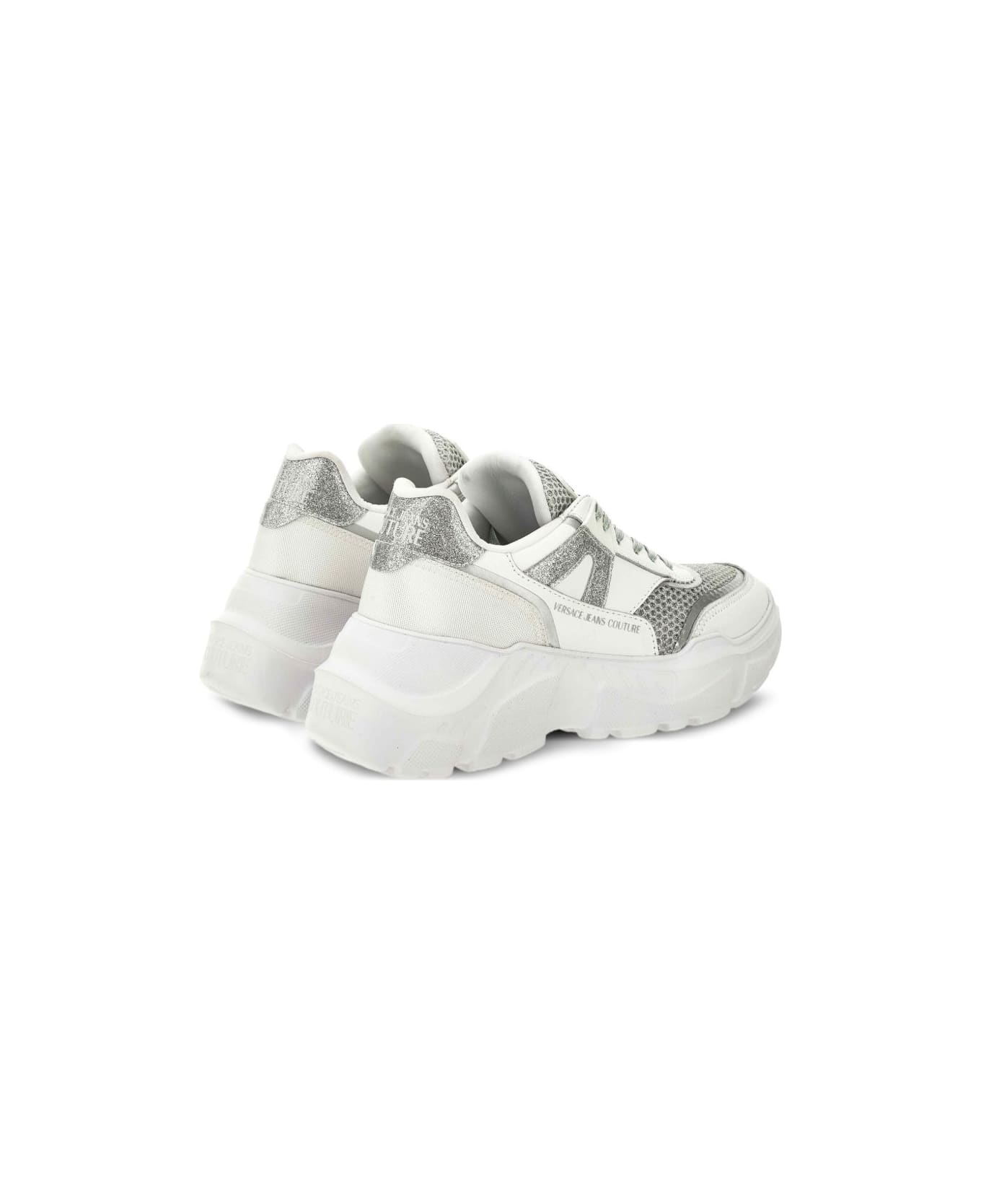 Versace Jeans Couture Chunky Sneakers With Inserts - White