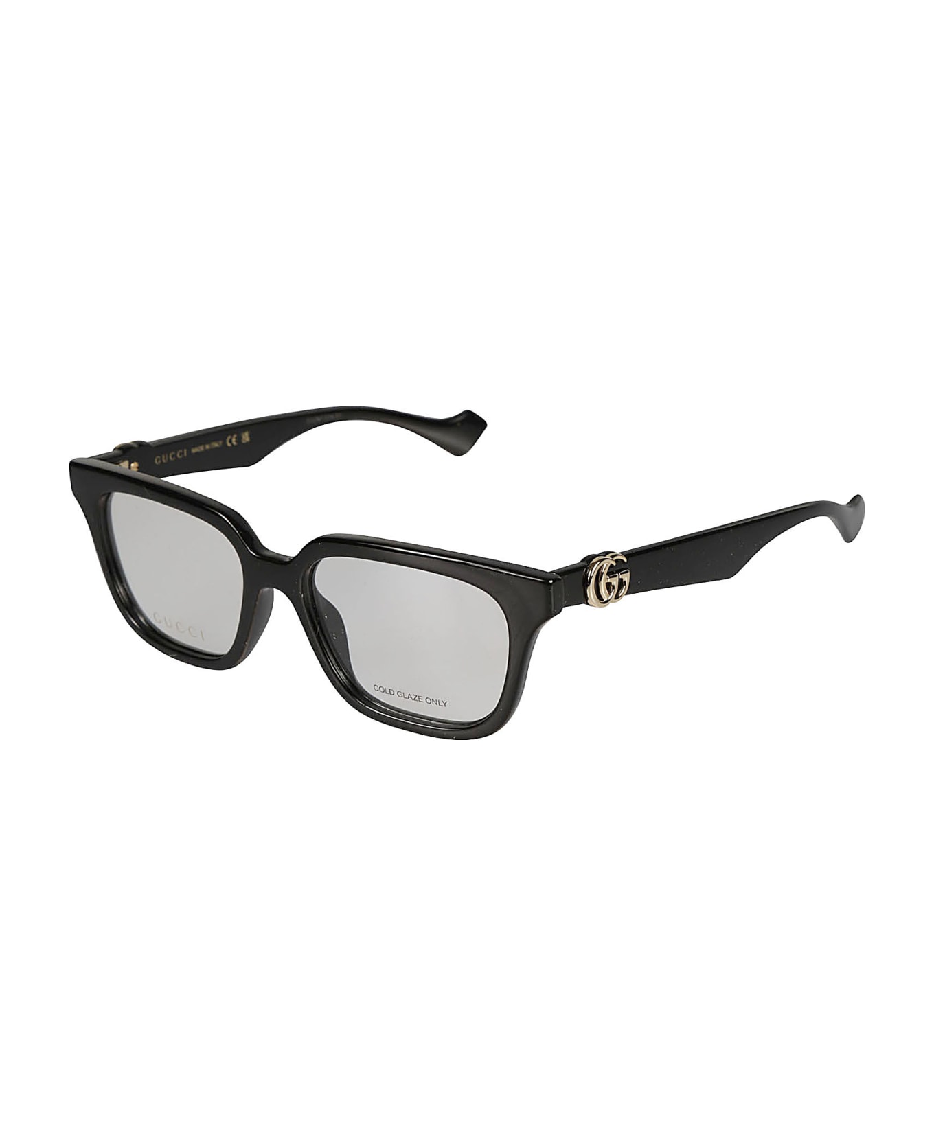 Gucci Eyewear Logo Wayfarer Frame - Black アイウェア