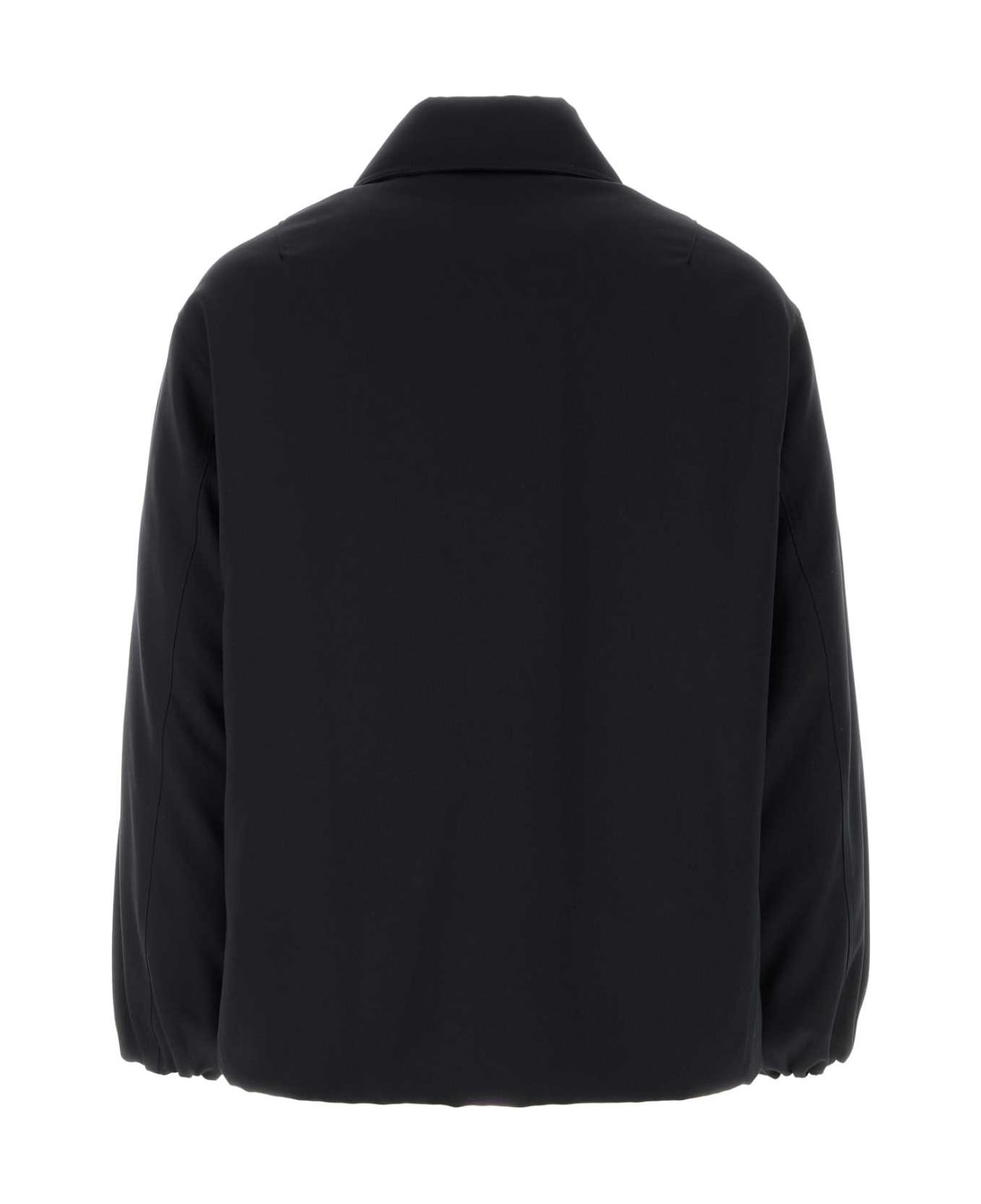 Jil Sander Black Polyester Padded Jacket - MIDNIGHT
