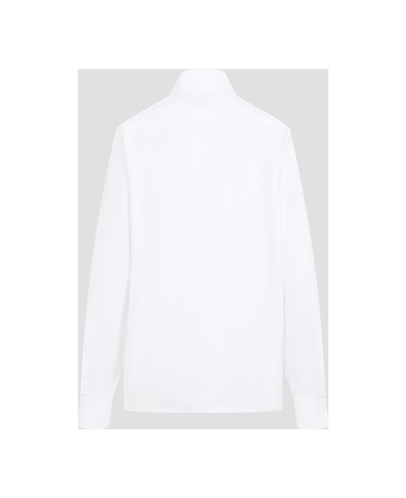 Saint Laurent Logo Embroidery Shirt - Blanc