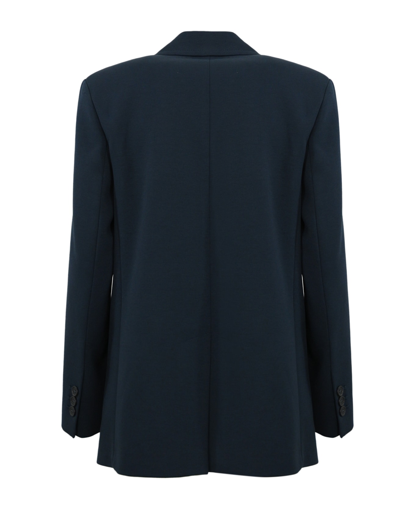 Weekend Max Mara Brama Blazer With Coat Of Arms Embroidery - Blu