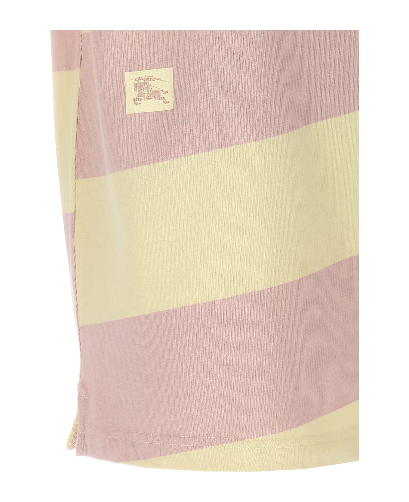 Burberry Logo Striped Polo Shirt - Multicolor