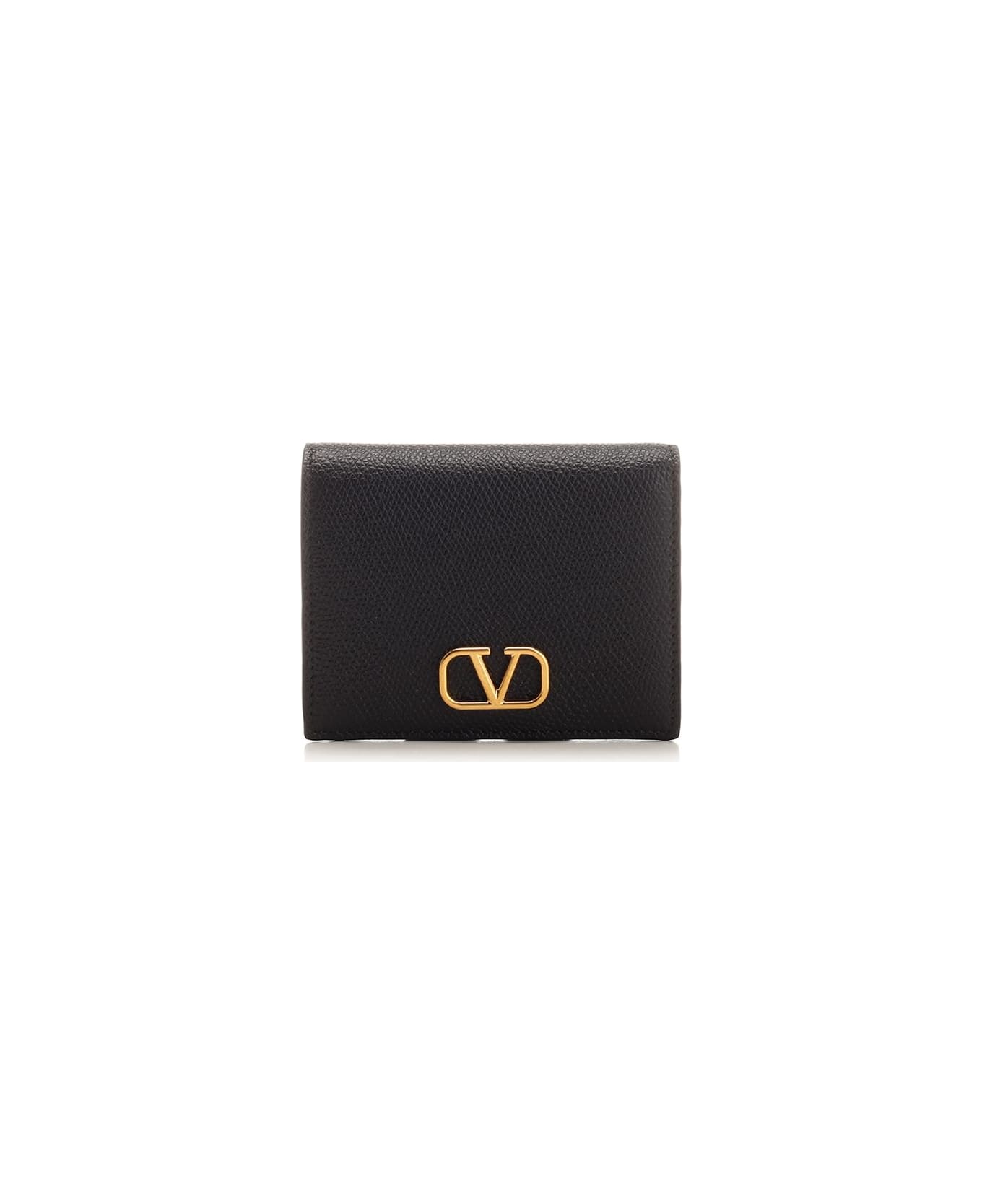 Valentino Garavani Vlogo Signature Bi-fold Wallet - Black