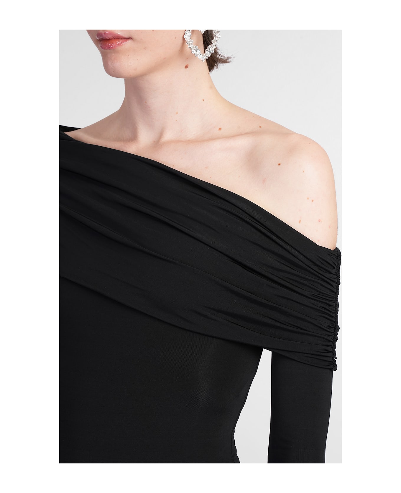 Alice + Olivia Mollie Body In Black Viscose - black