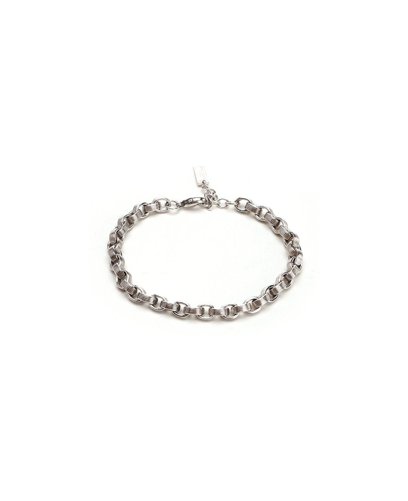Saint Laurent Chain-link Detail Bracelet - Argento