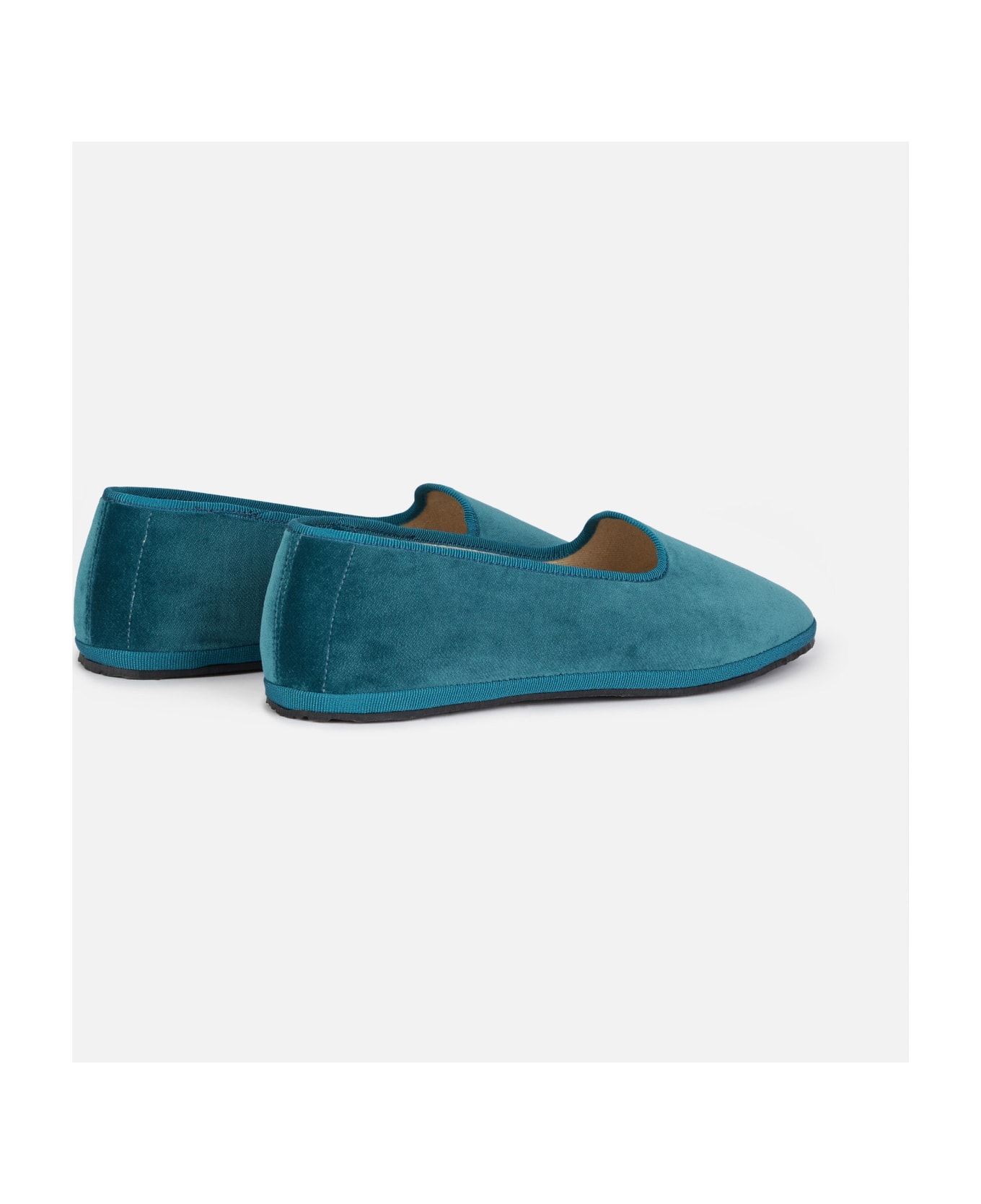 MC2 Saint Barth Woman Velvet Slipper Loafers | My Chalom Special Edition - BLUE
