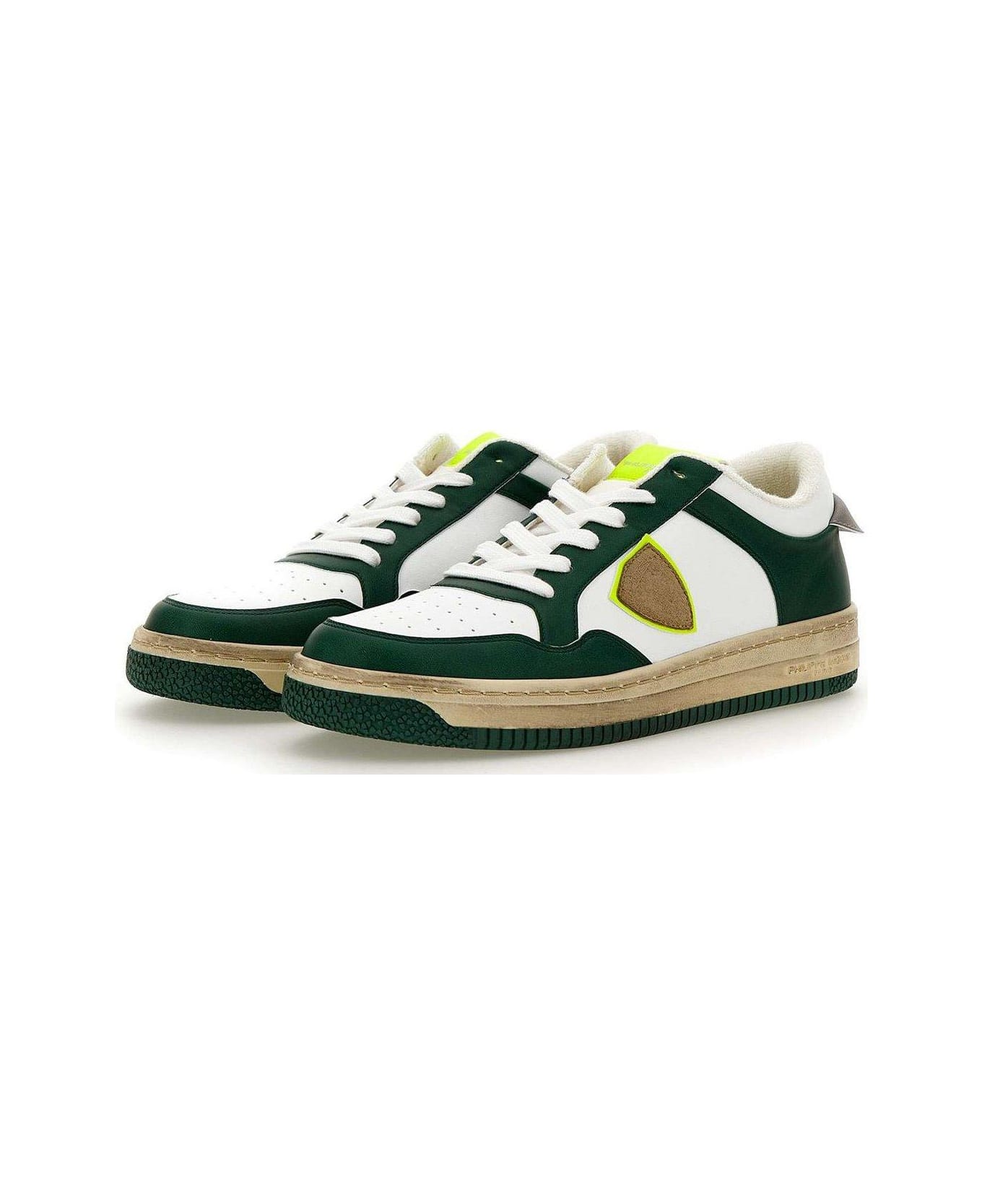 Philippe Model Lyon Lace-up Sneakers - Green