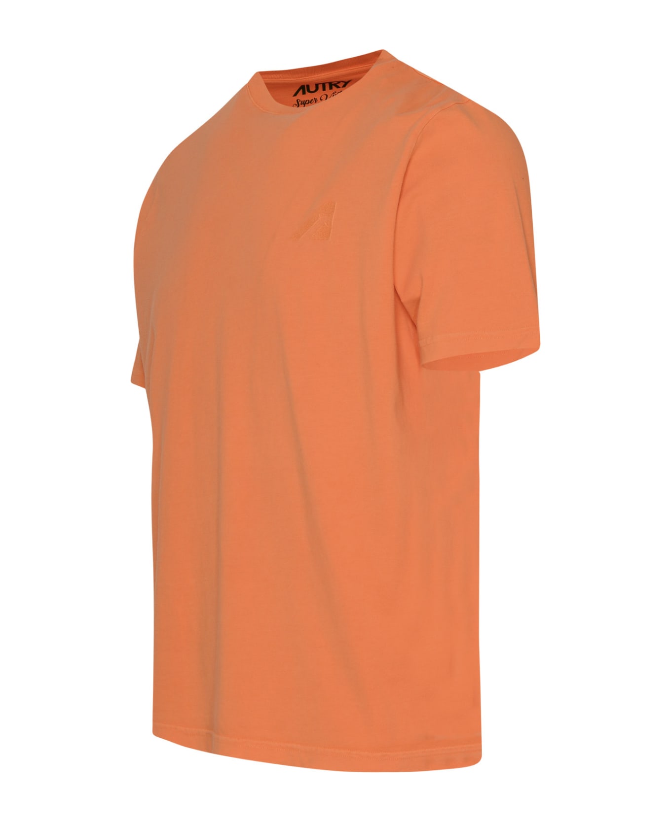 Autry Orange Cotton T-shirt - Arancio