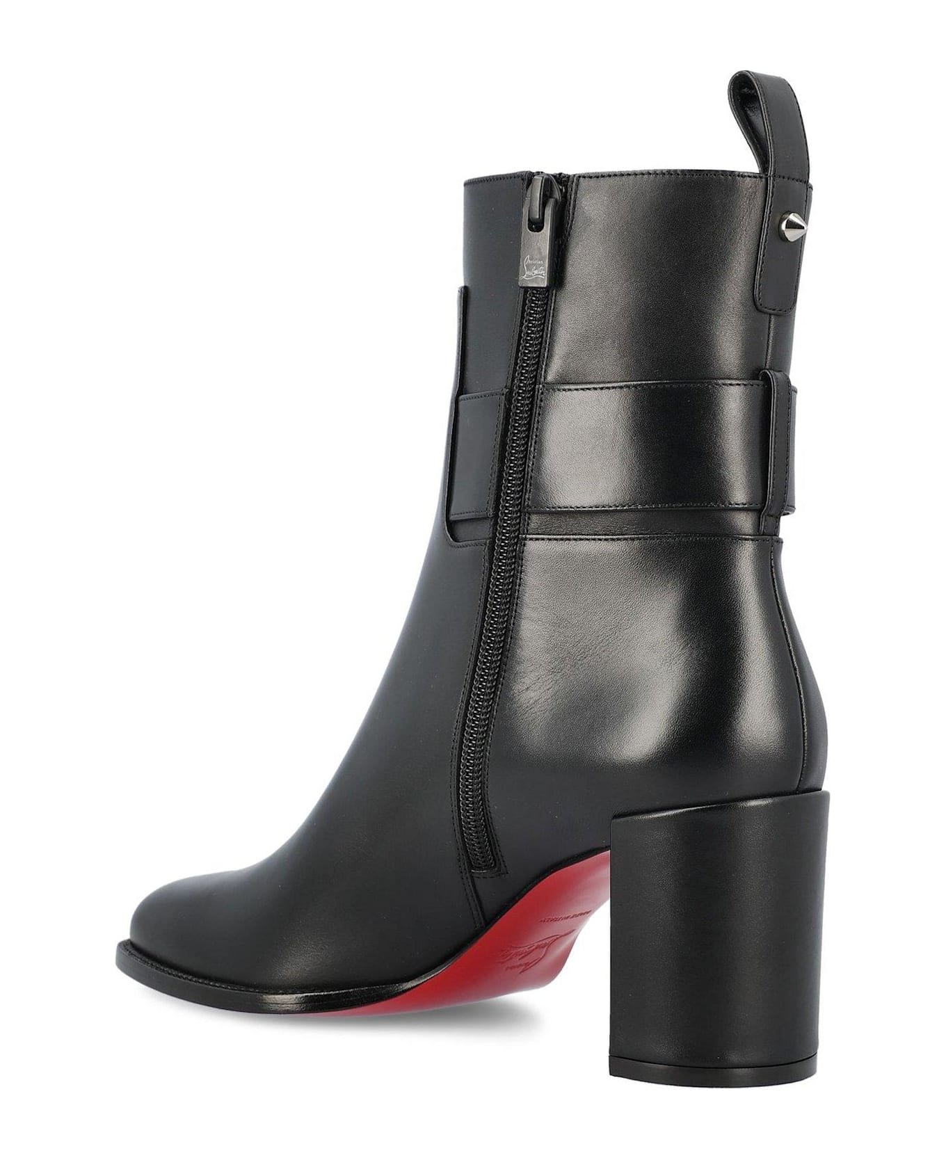 Christian Louboutin Booty Lock Low Boots - Black