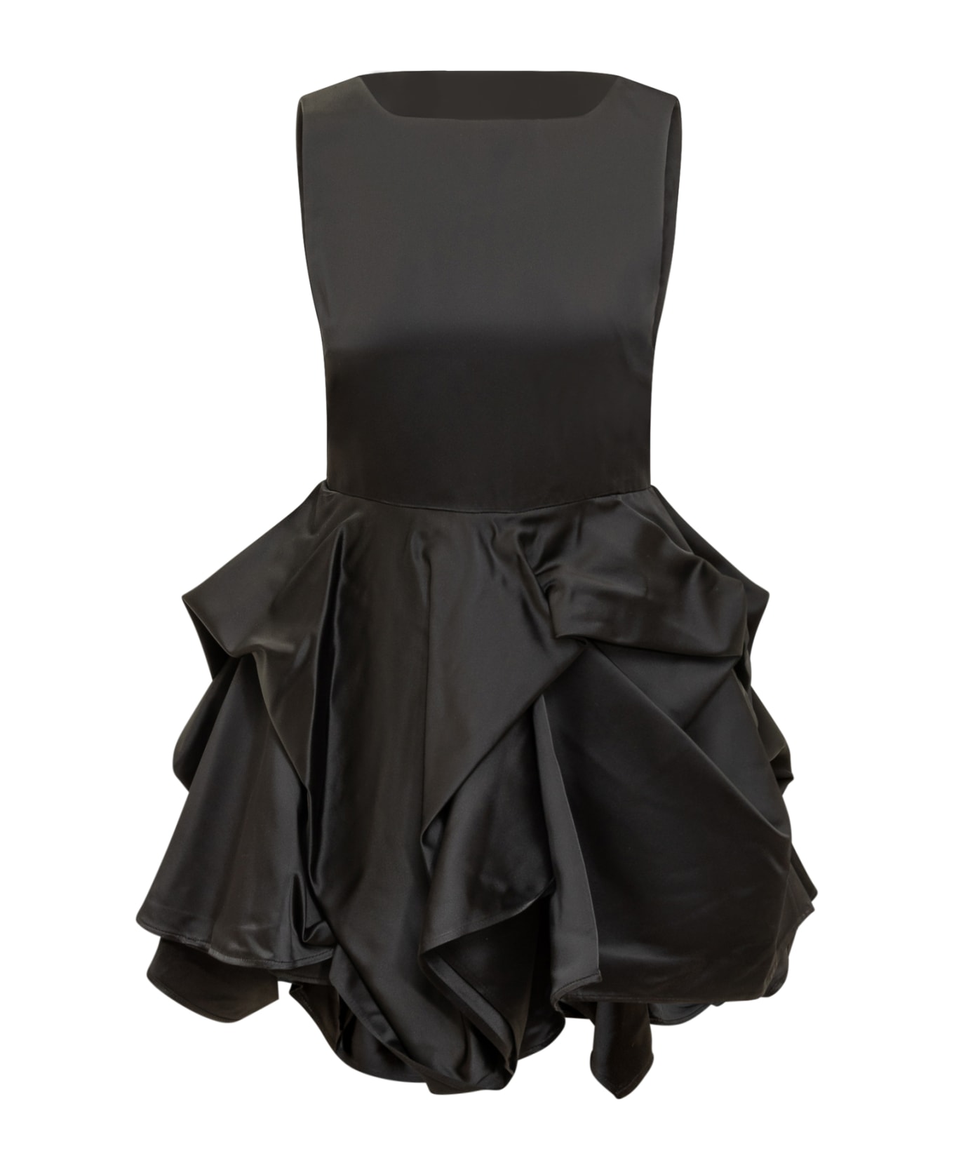 J.W. Anderson Peplum Bustier Dress - BLACK