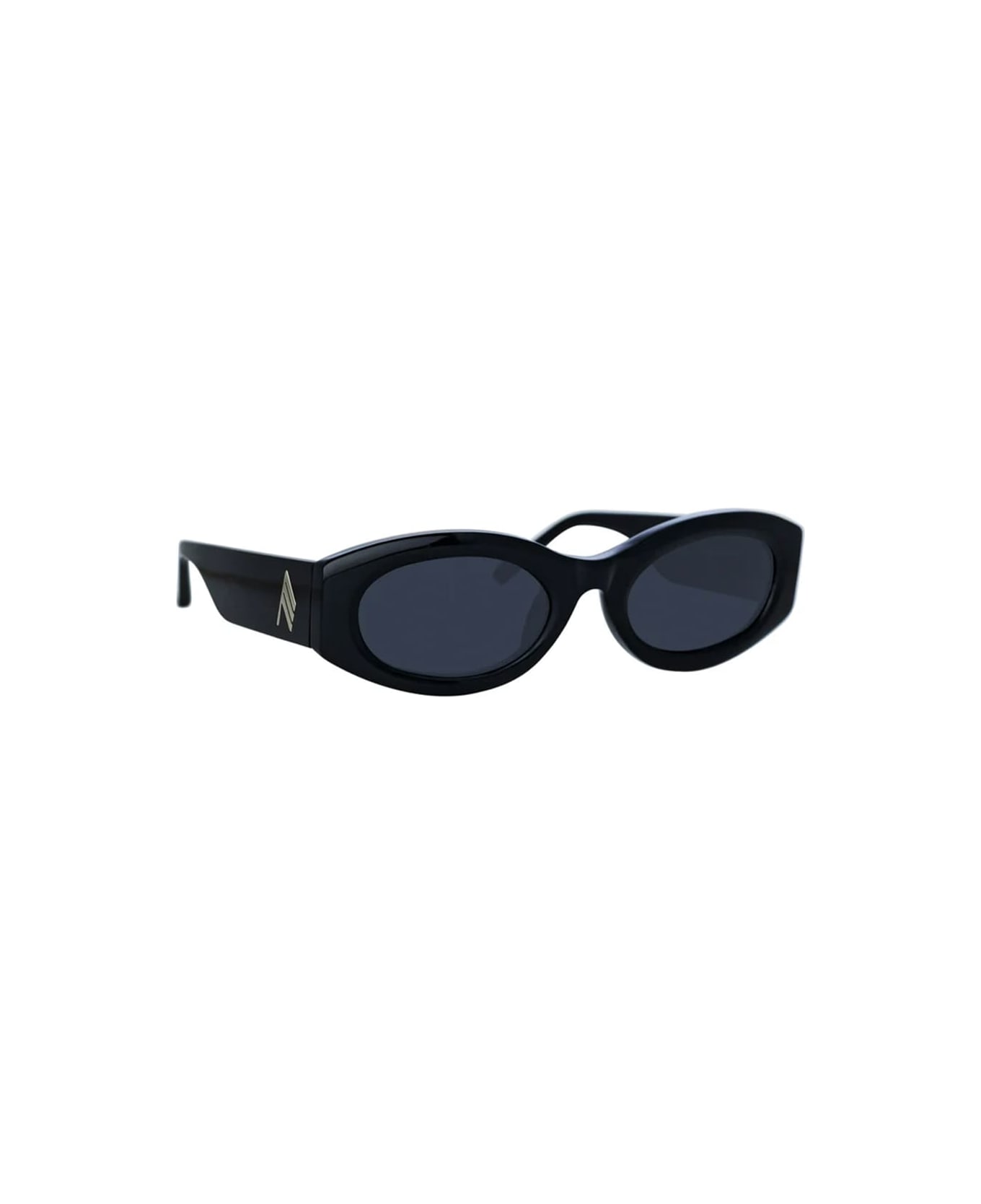 The Attico Berta - Black / Silver Sunglasses - Black