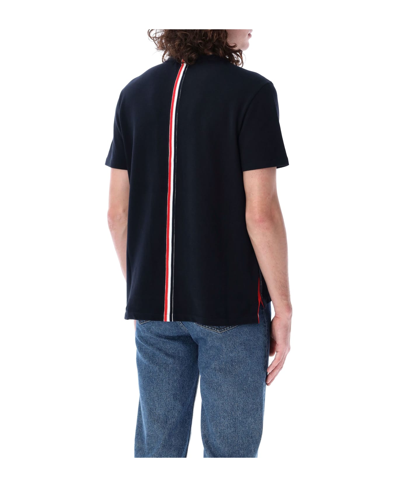 Thom Browne Relaxed Fit Ss Tee - NAVY