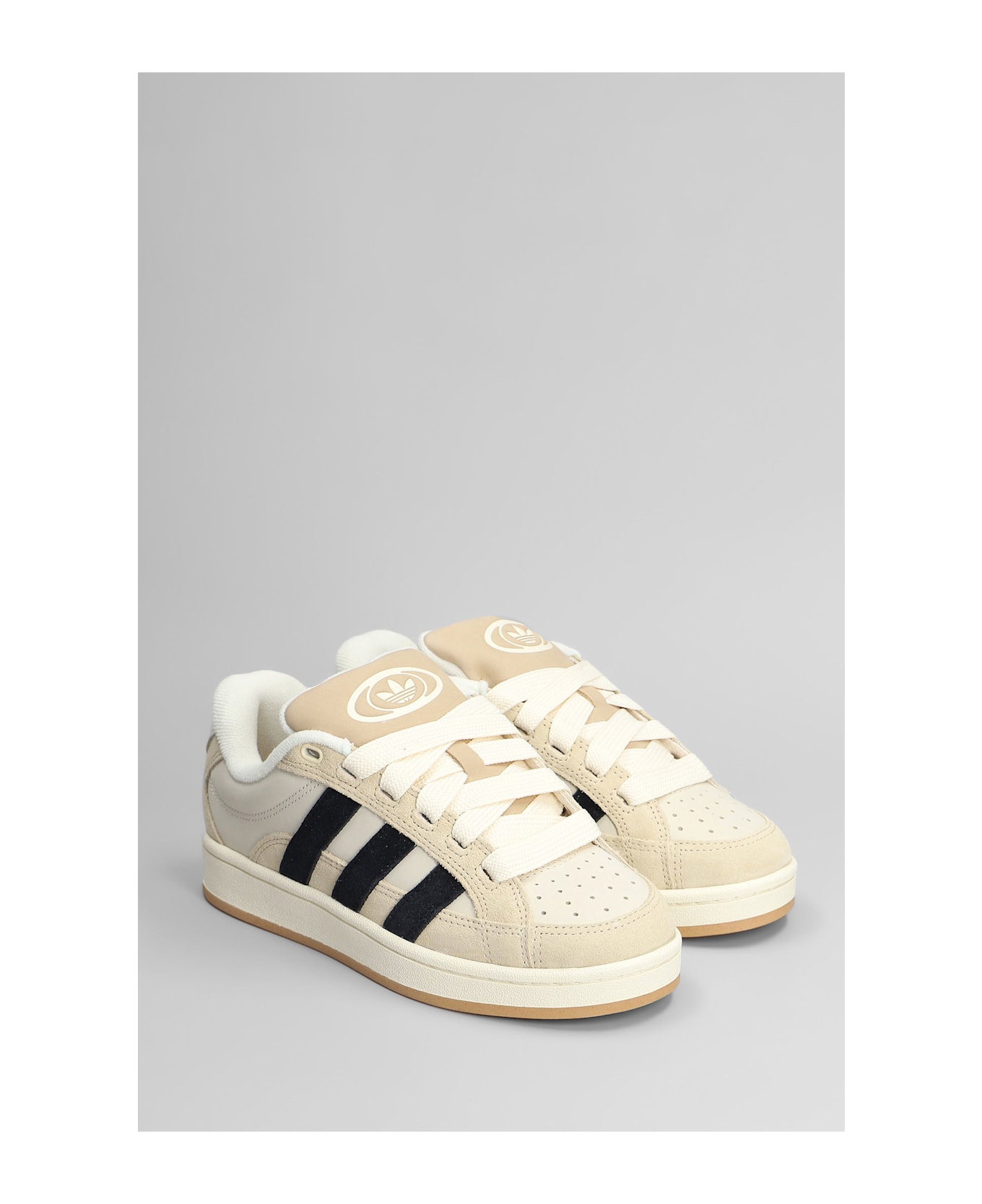 Adidas Campus 00s Beta Sneakers In Beige Suede And Leather - beige