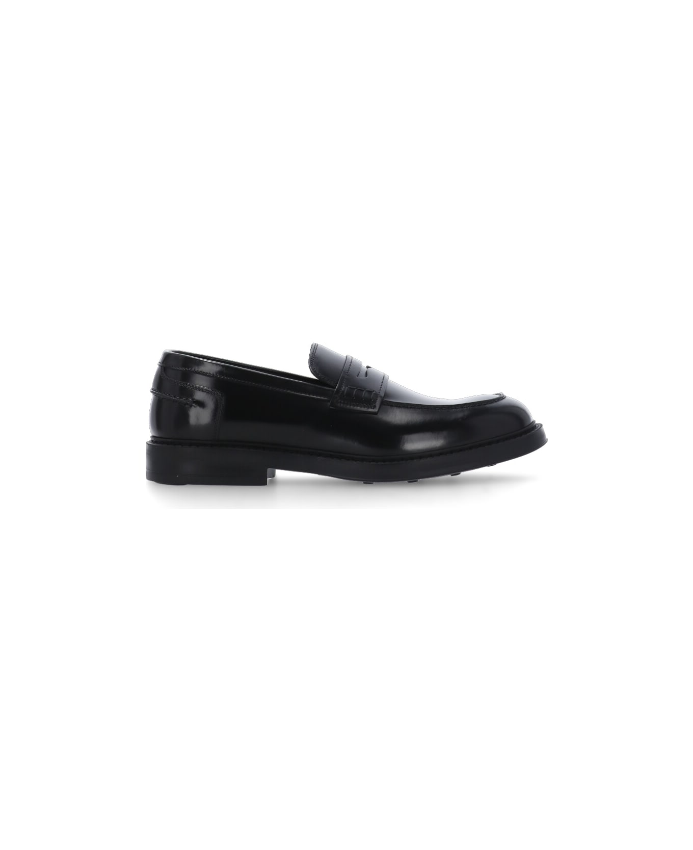 Doucal
s Leather Loafers - Black
