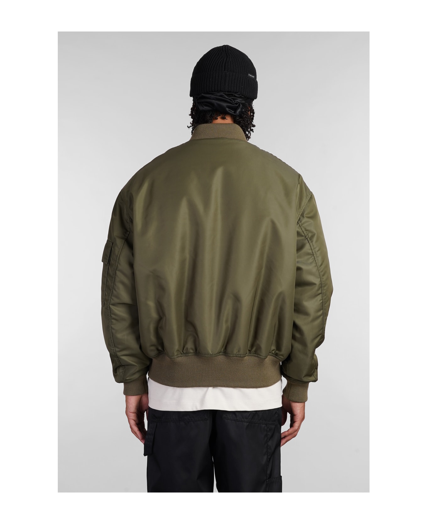 44 Label Group Bomber In Green Polyamide