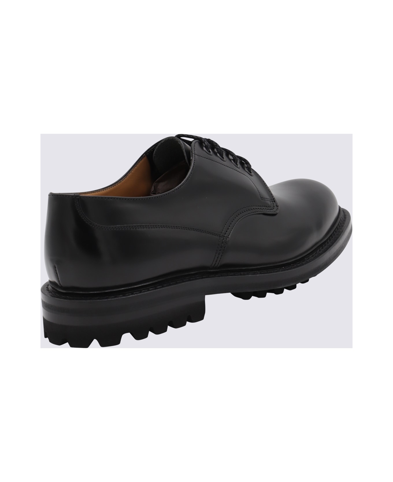 Church
s Black Leather Neil Lace Up Shoes - BLACK