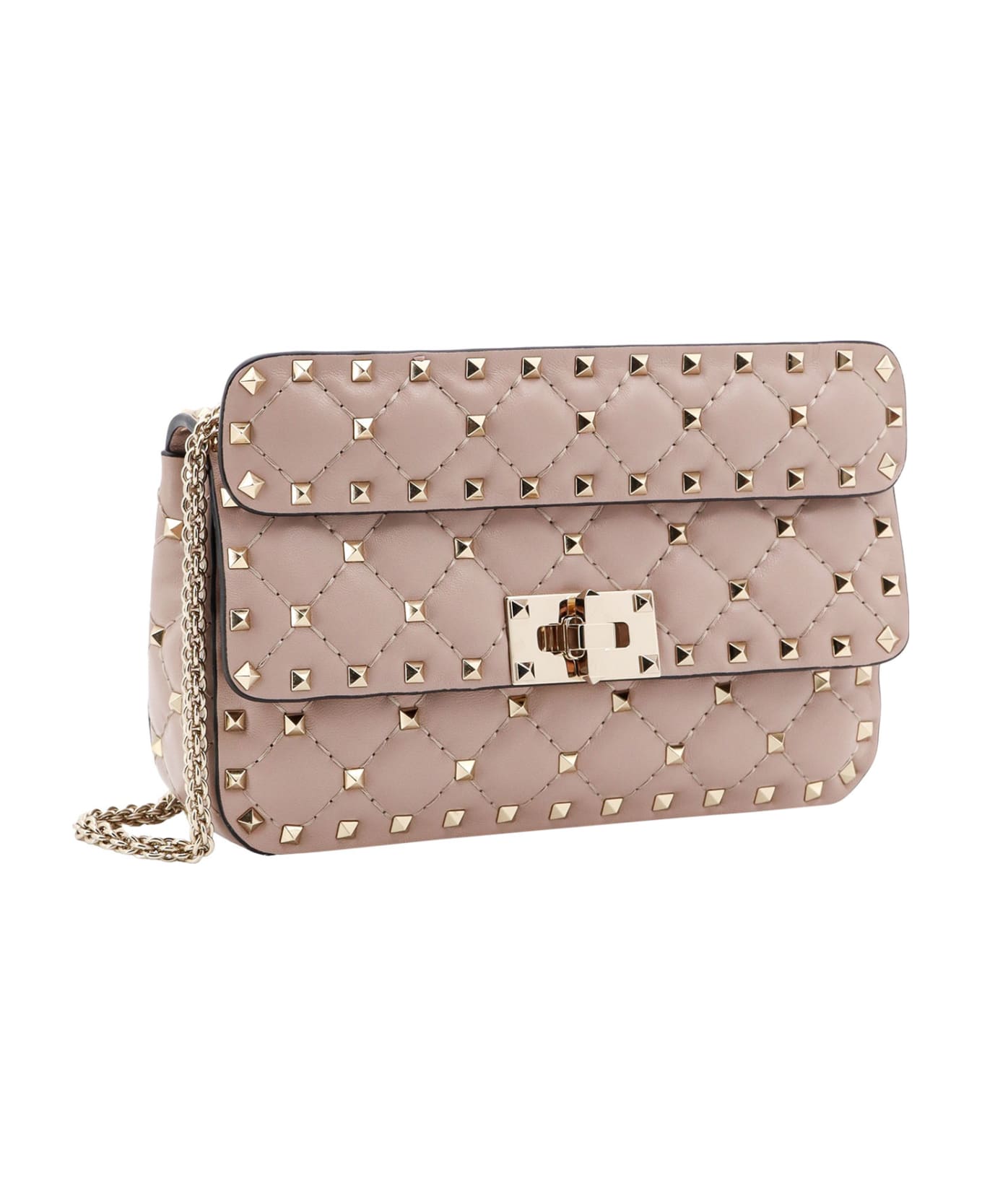 Valentino Garavani Rockstud Spike Shoulder Strap - Beige