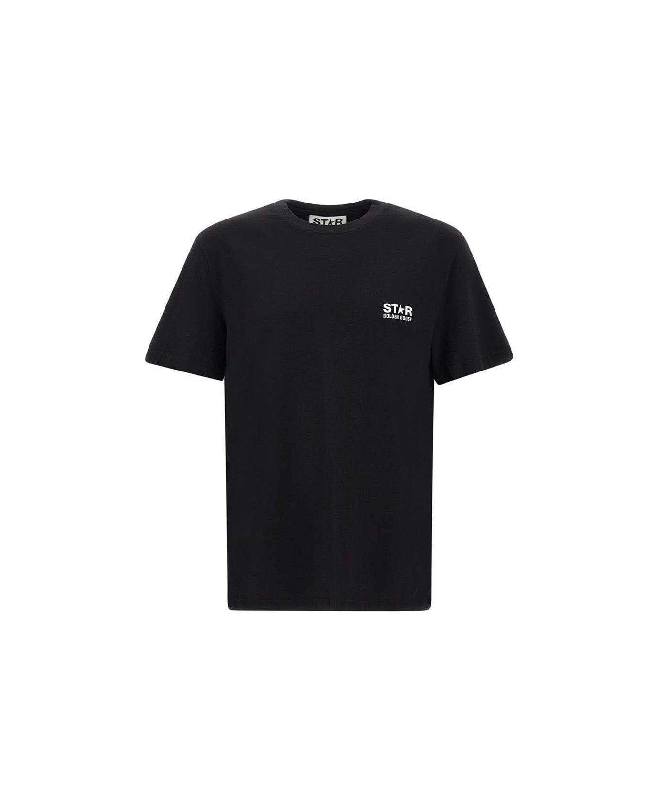 Golden Goose Back Print T-shirt - BLACK シャツ