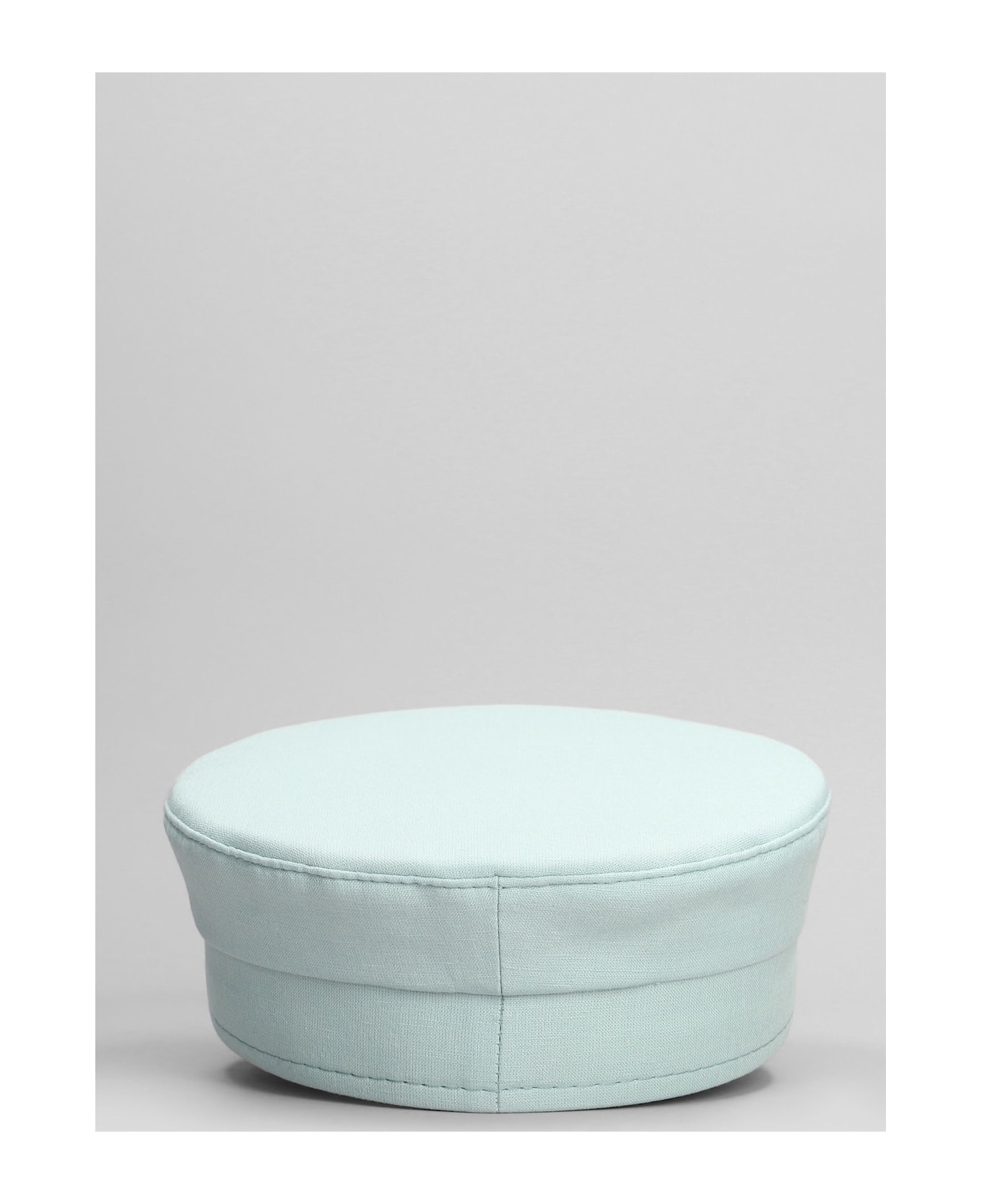 Ruslan Baginskiy Baker Boy Hats In Green Linen - green