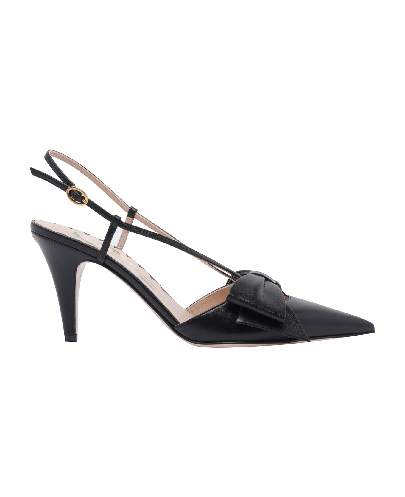 Valentino Garavani Bowbow Slingback - Black