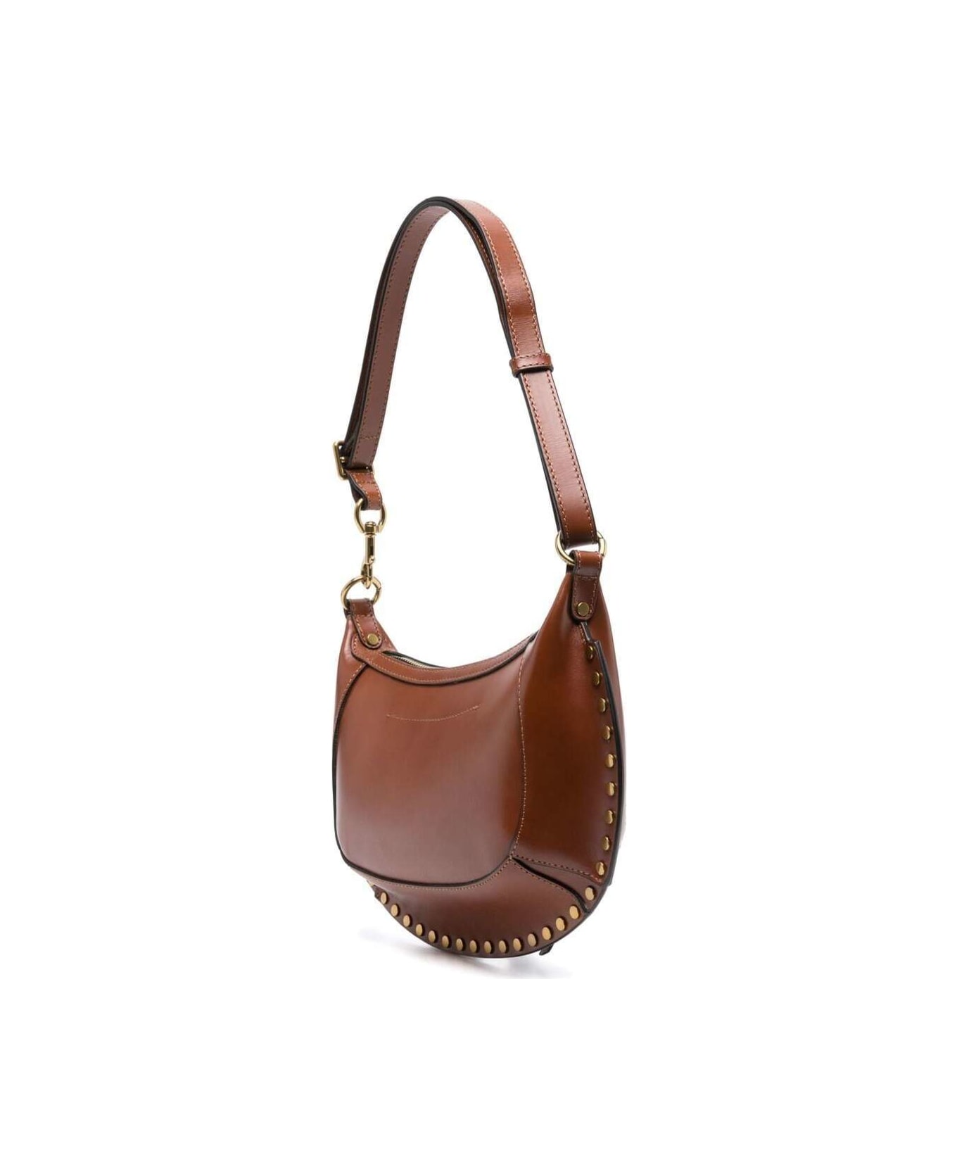 Isabel Marant Oskan Moon Leather Shoulder Bag - Brown