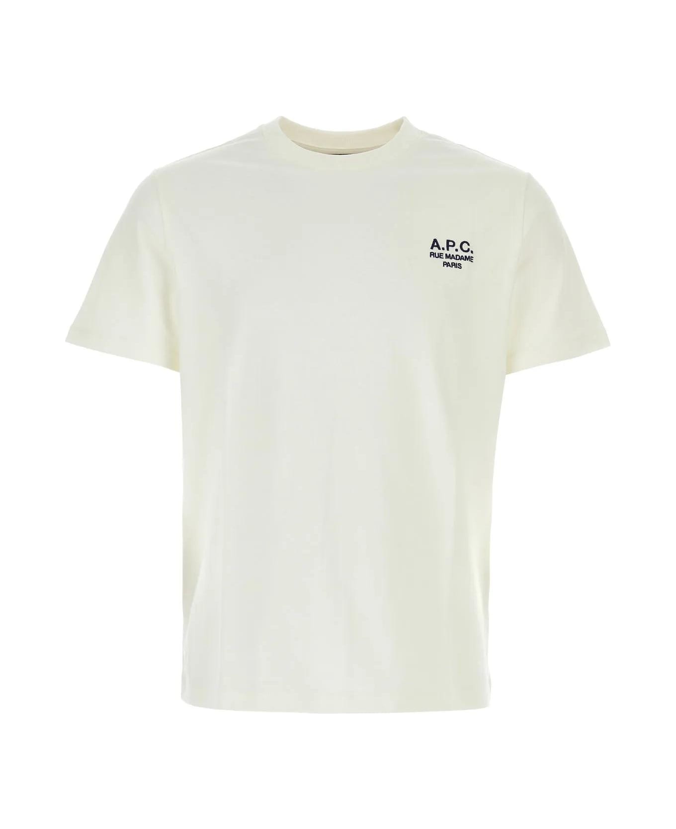 A.P.C. Standard Grand Vcp T-shirt - BLANCDARKNAVY
