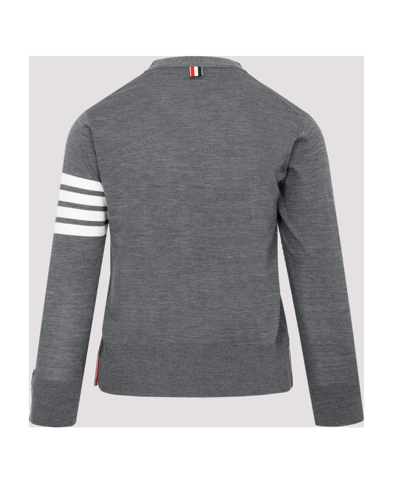 Thom Browne Wool Cardigan - MED GREY