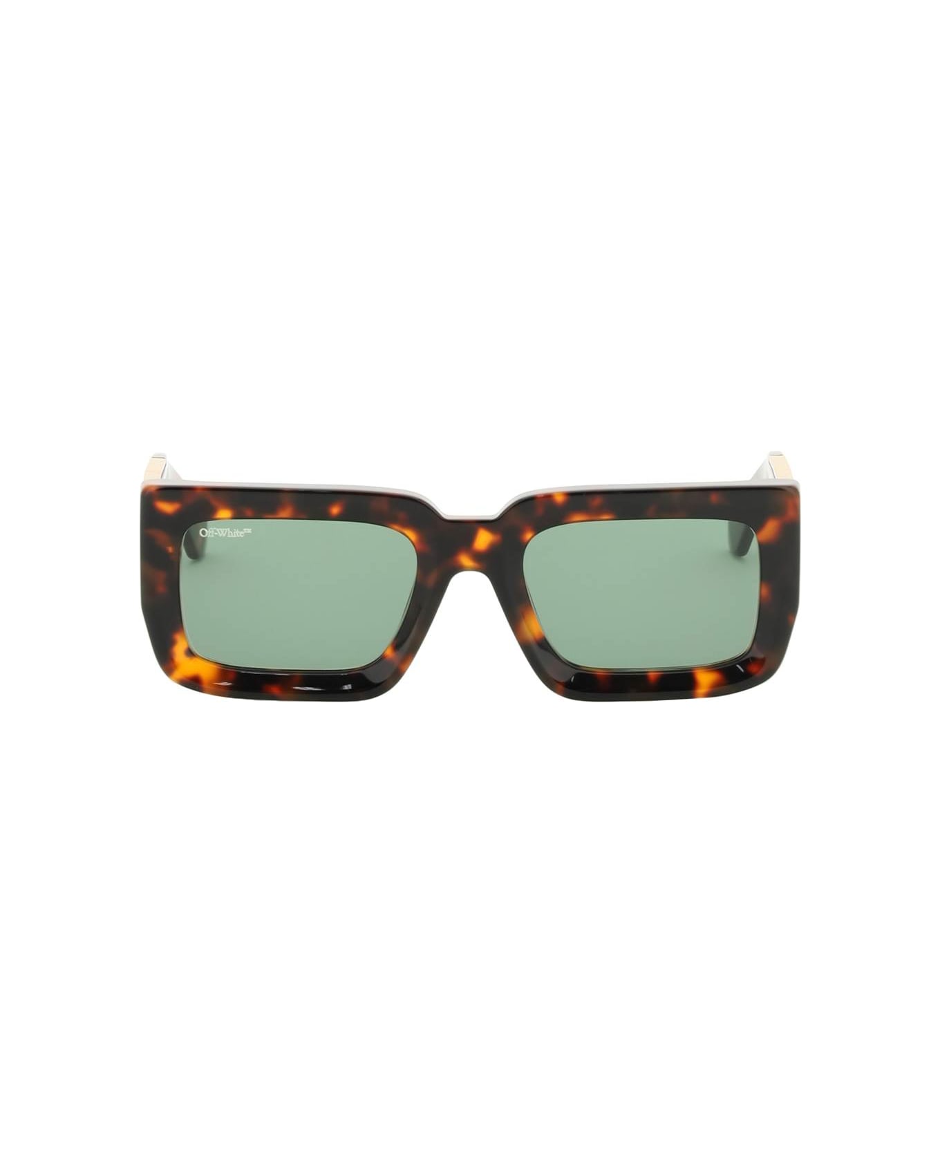 Off-White Boston Sunglasses - HAVANA GREEN (Brown) サングラス