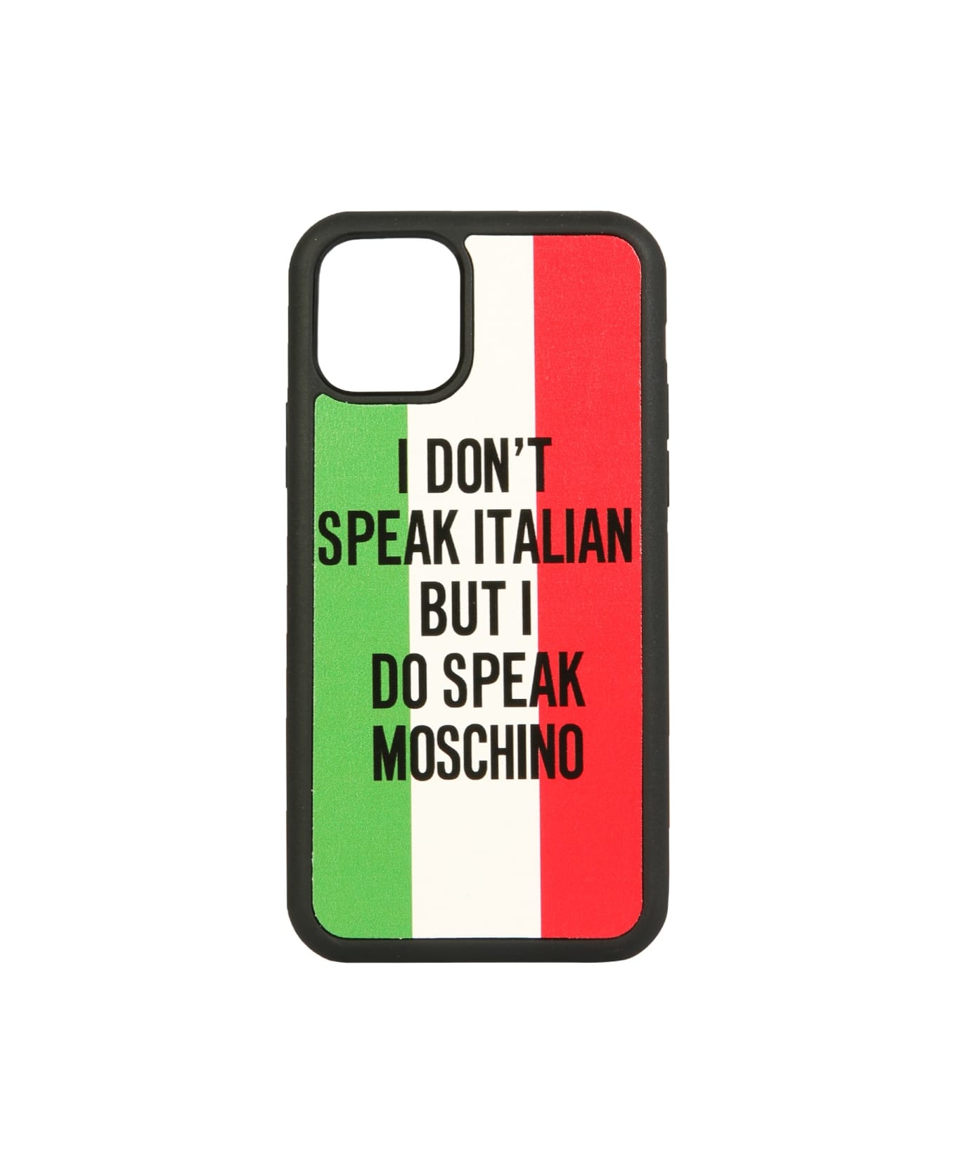 Moschino Iphone 11 Pro Italian Slogan Cover - MULTICOLOUR