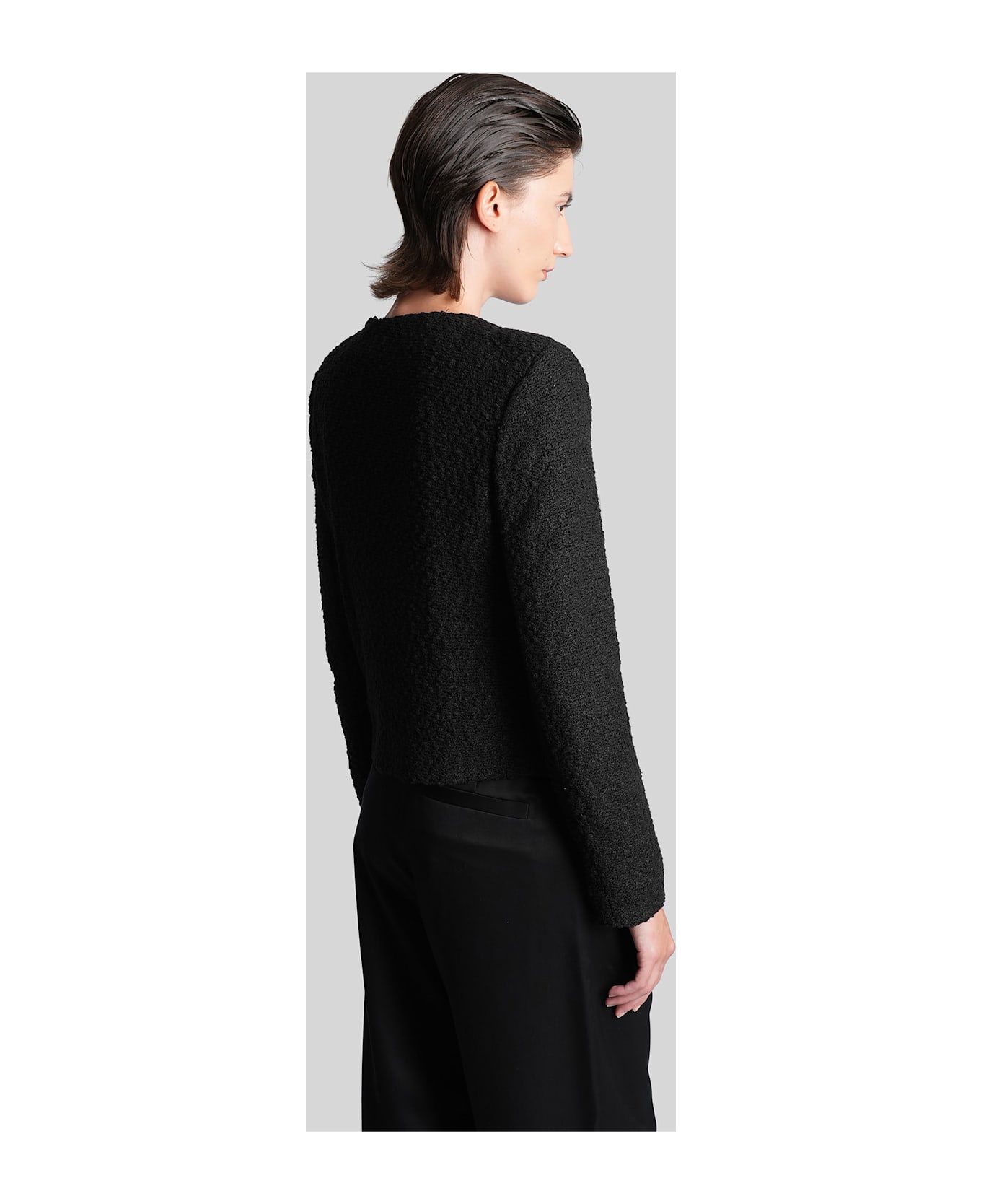 IRO Shaline Casual Jacket In Black Cotton - black