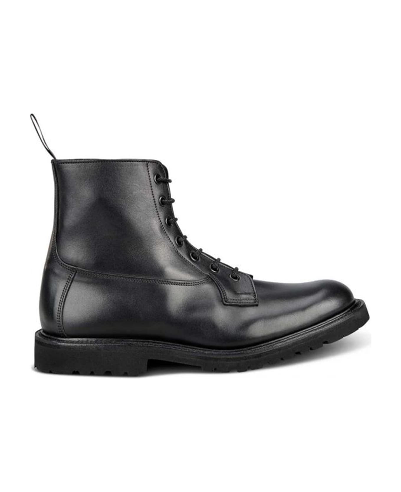Tricker's Burford Plain Derby Boot - Black