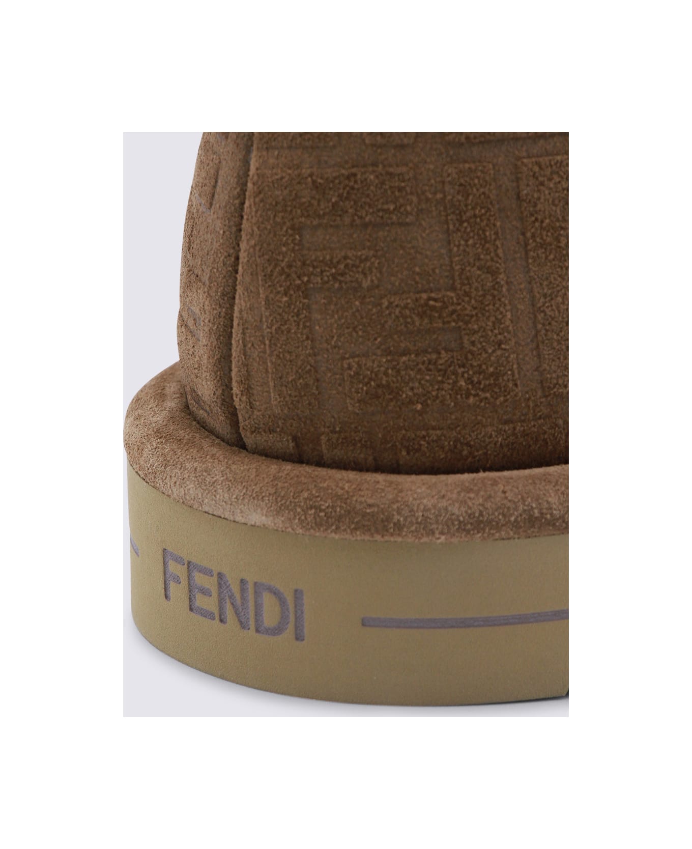 Fendi Beige Leather Boots - Beige