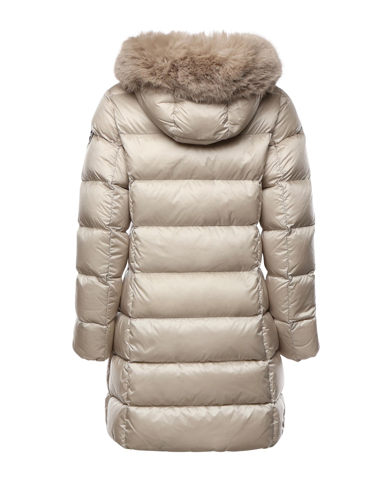 Colmar Long Down Jacket With Faux Fur - Rope