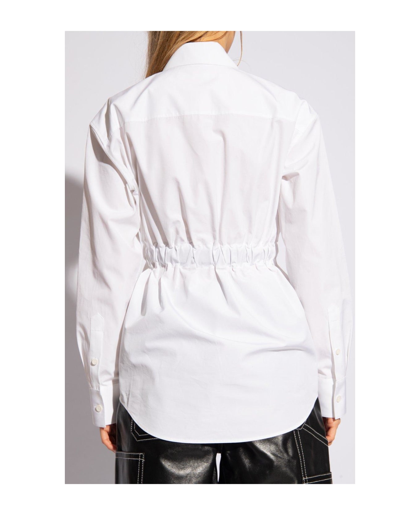Alexander Wang Belted Long-sleeve Shirt - White シャツ