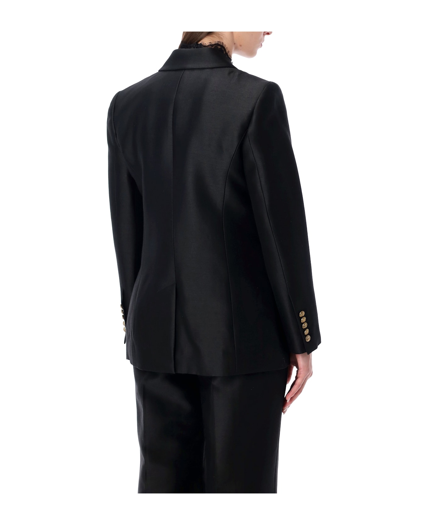 Zimmermann Hypnotic Wool-silk Blend Tailored Jacket - BLACK