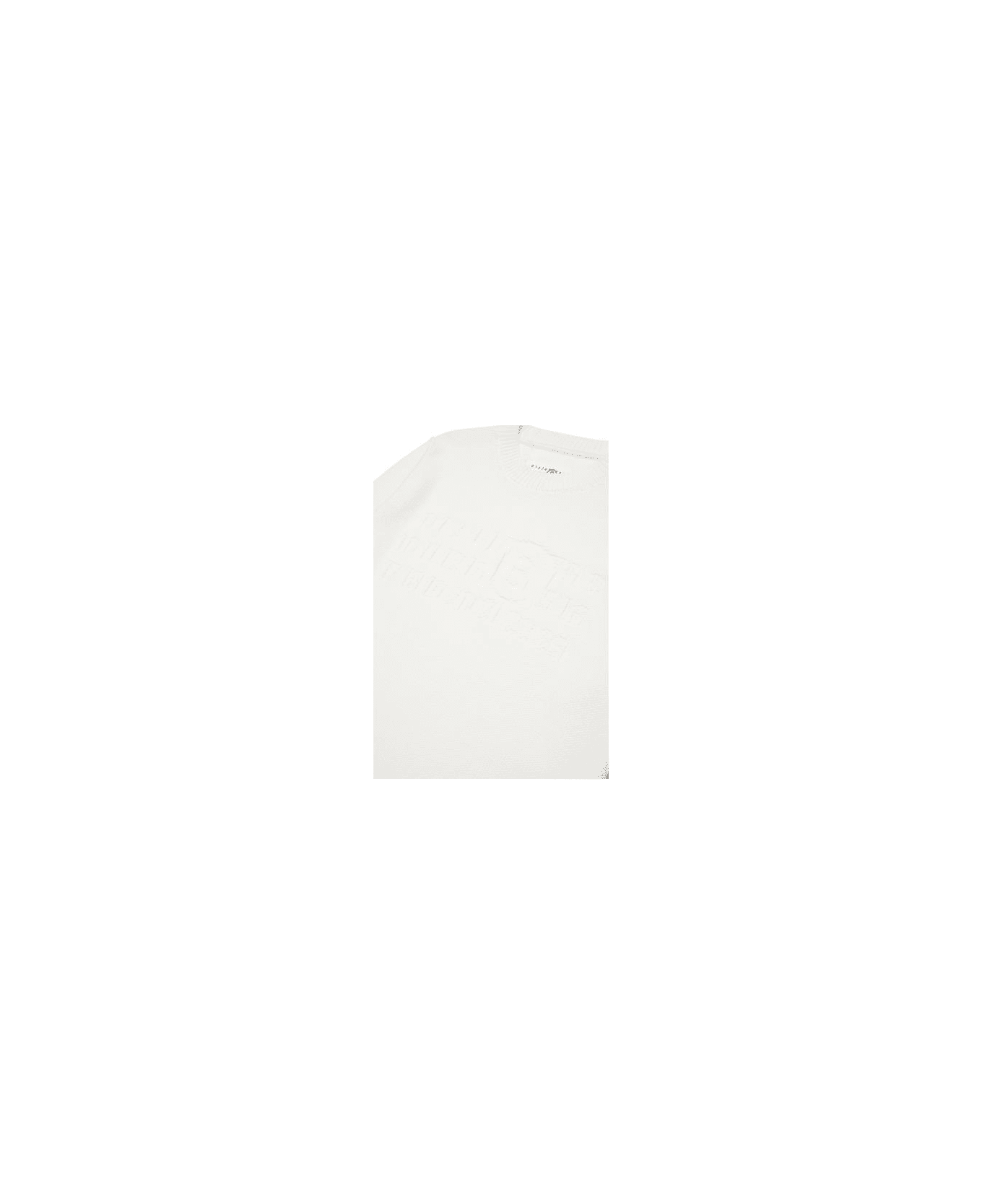 MM6 Maison Margiela Maglione Con Logo - White