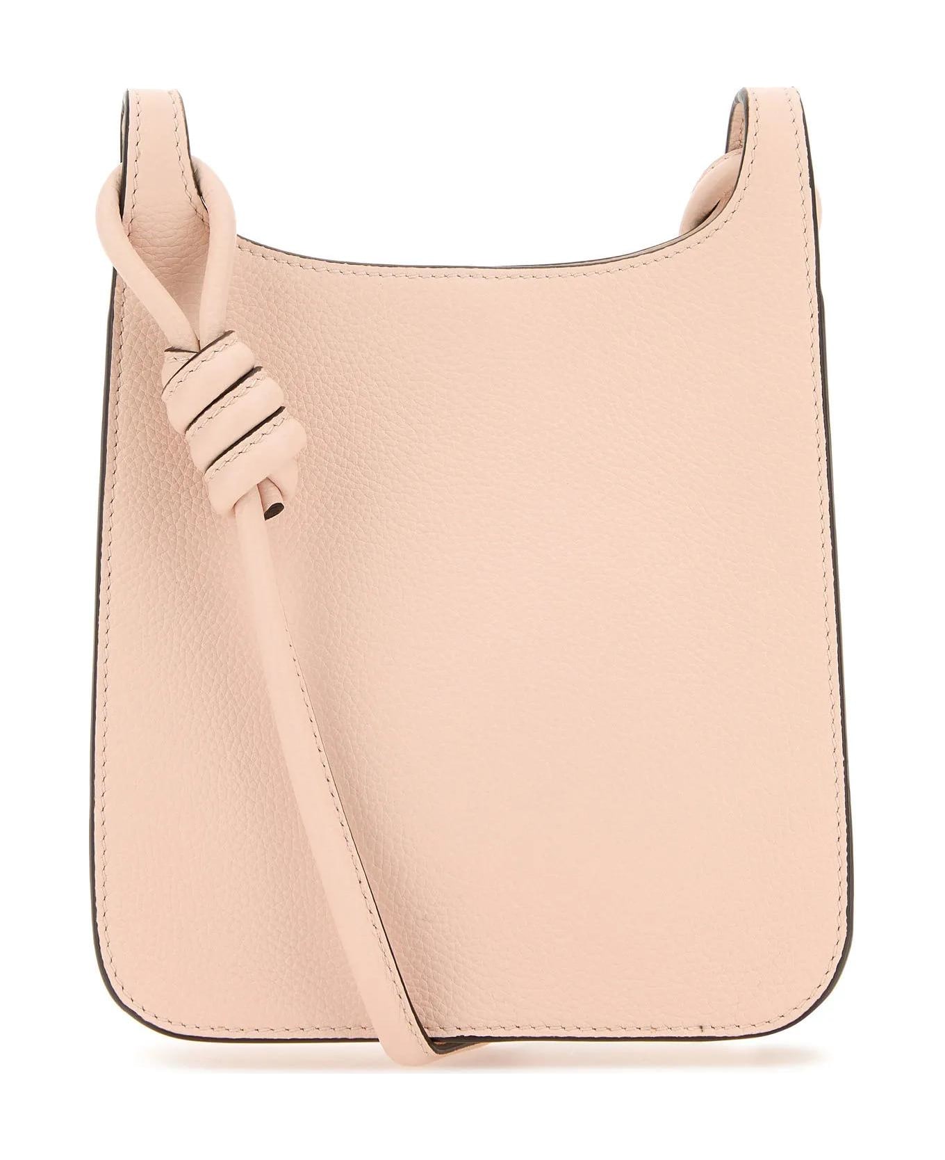MCM Pastel Pink Leather Mini Himmel Hobo Crossbody Bag - PINK