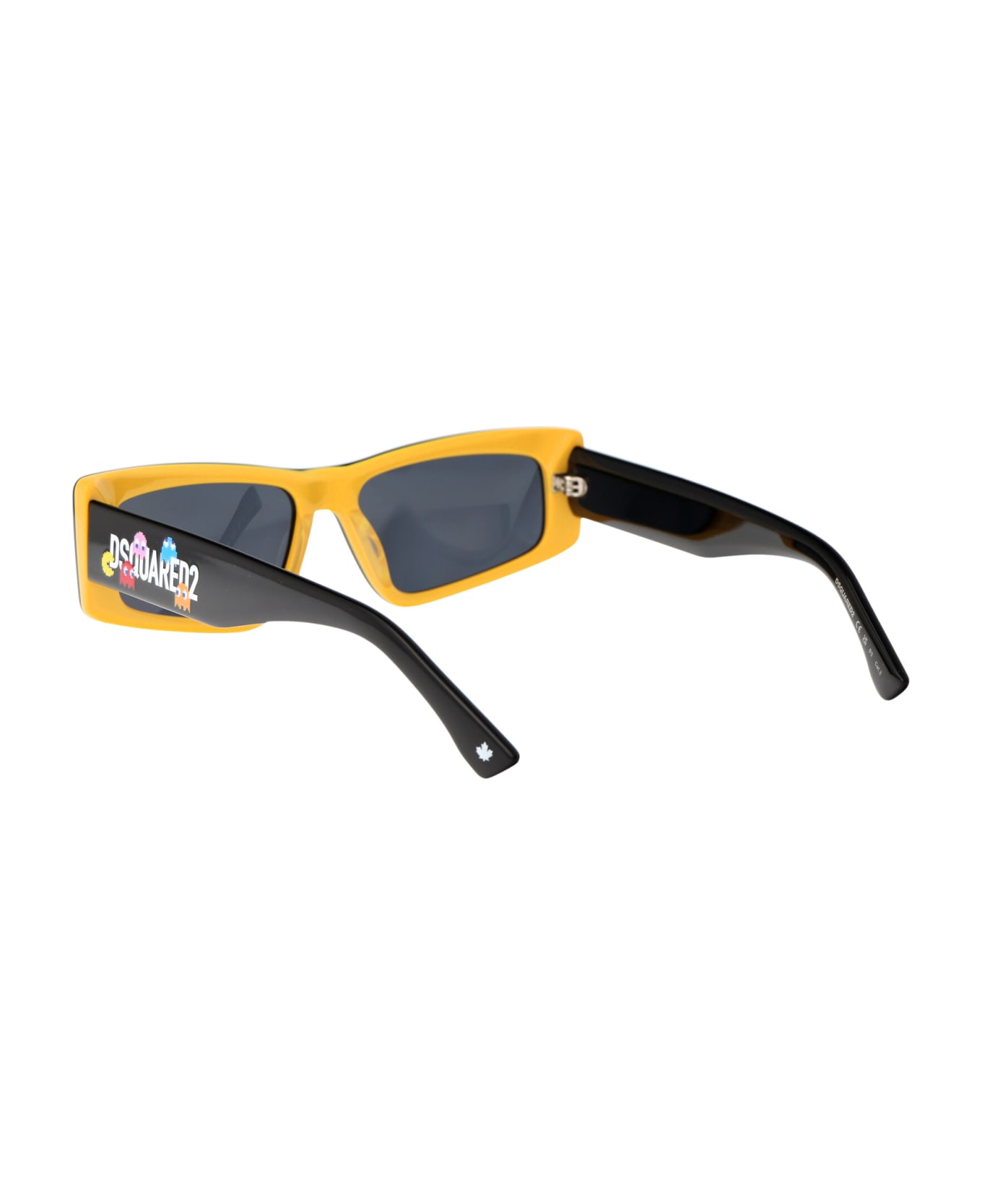 Dsquared2 Eyewear D2 Pac Sunglasses - 71CIR BLACK YELLOW サングラス