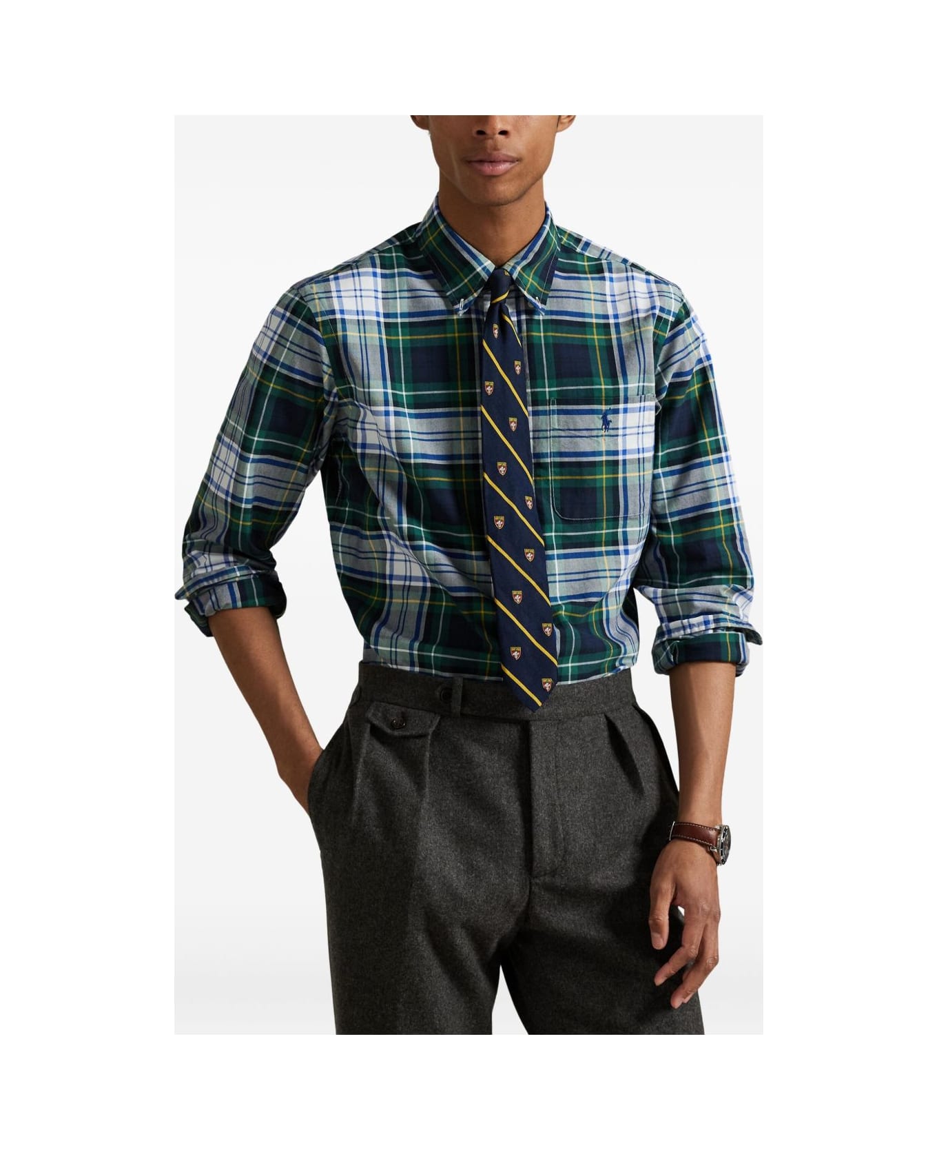 Ralph Lauren Polo Ralph Lauren Plaid Shirt - 5535 GREEN/BLUE MULTI
