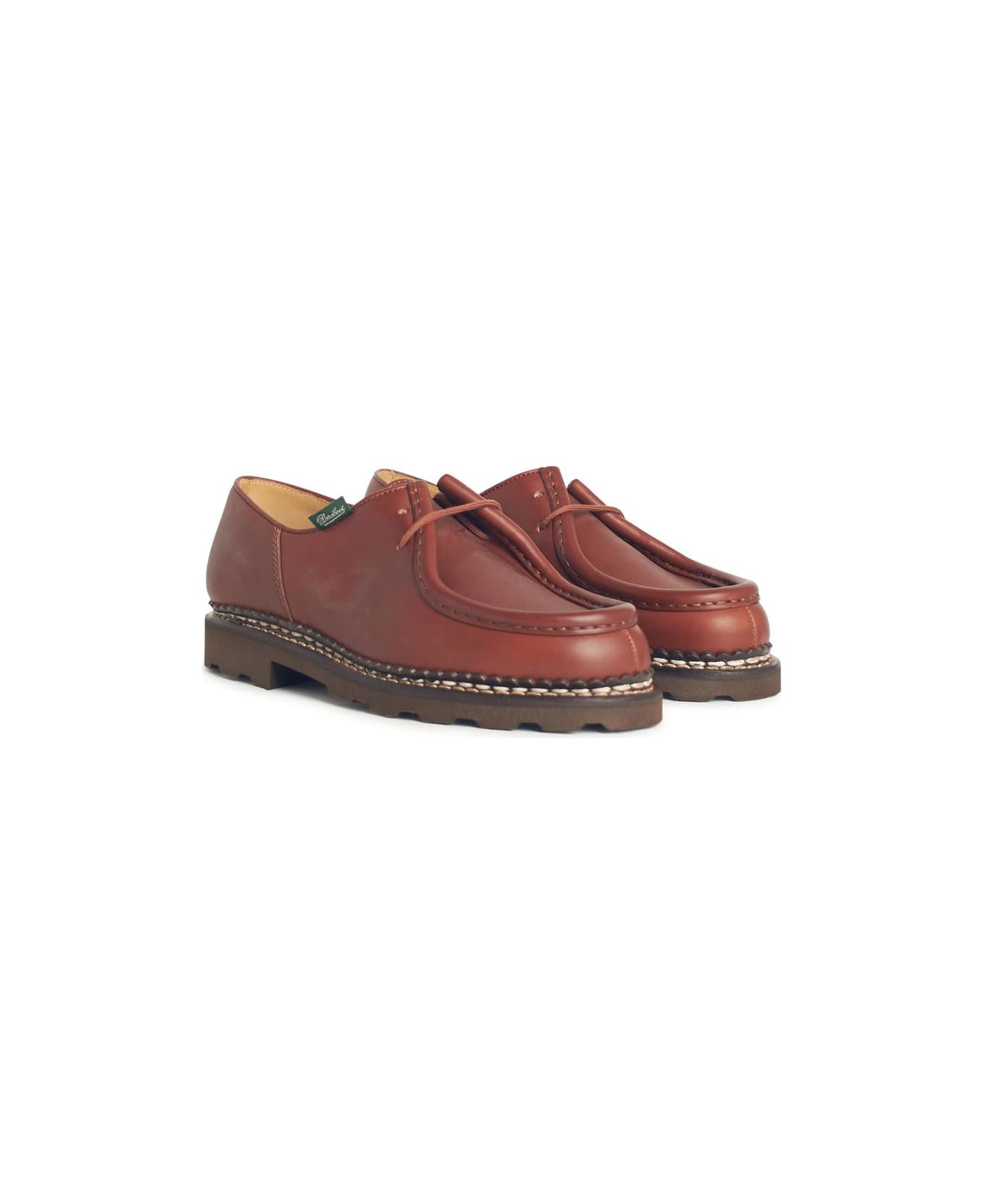 Paraboot 'michael' Brown Leather Scarpa - Brown