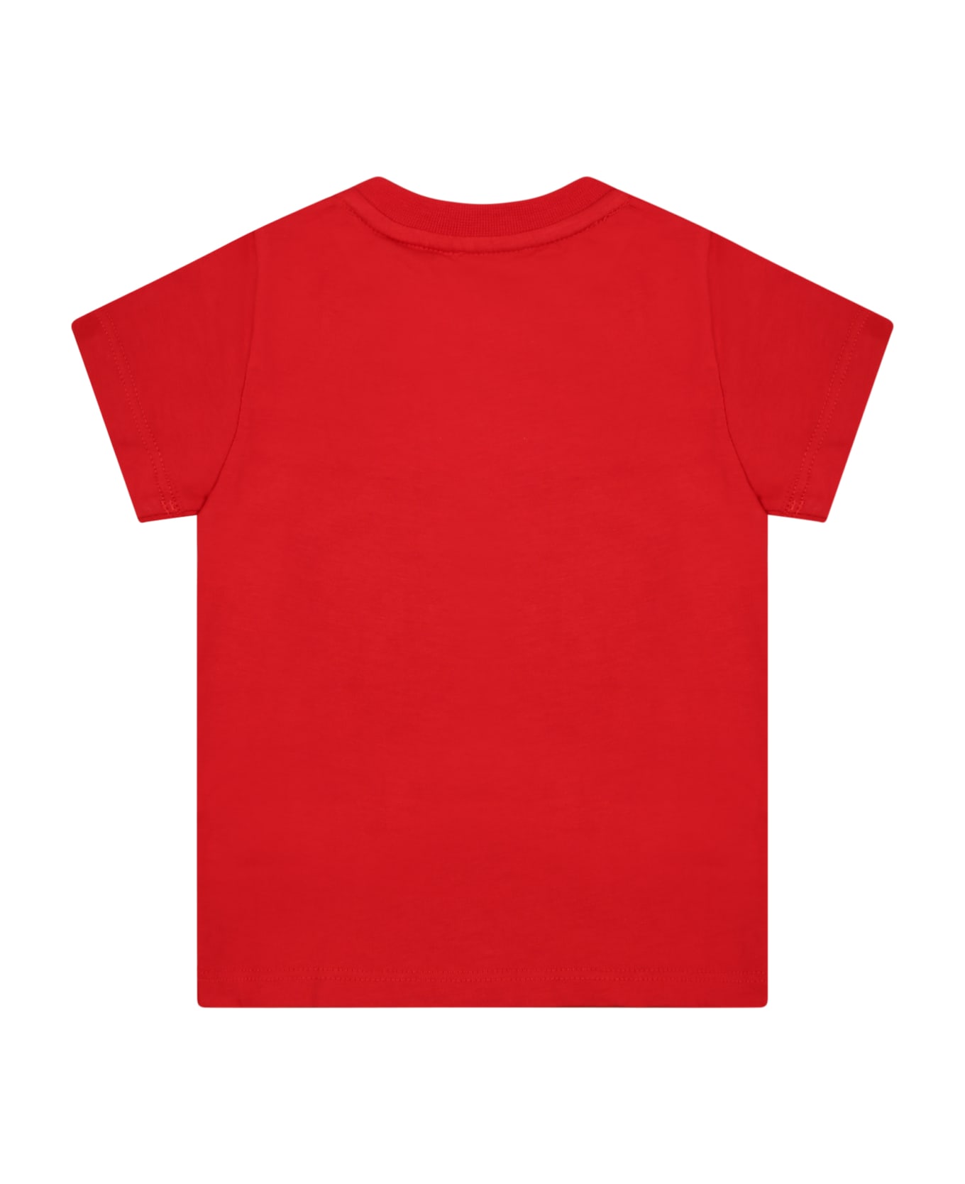 Givenchy Red T-shirt For Babykids With White Logo - Red Tシャツ＆ポロシャツ