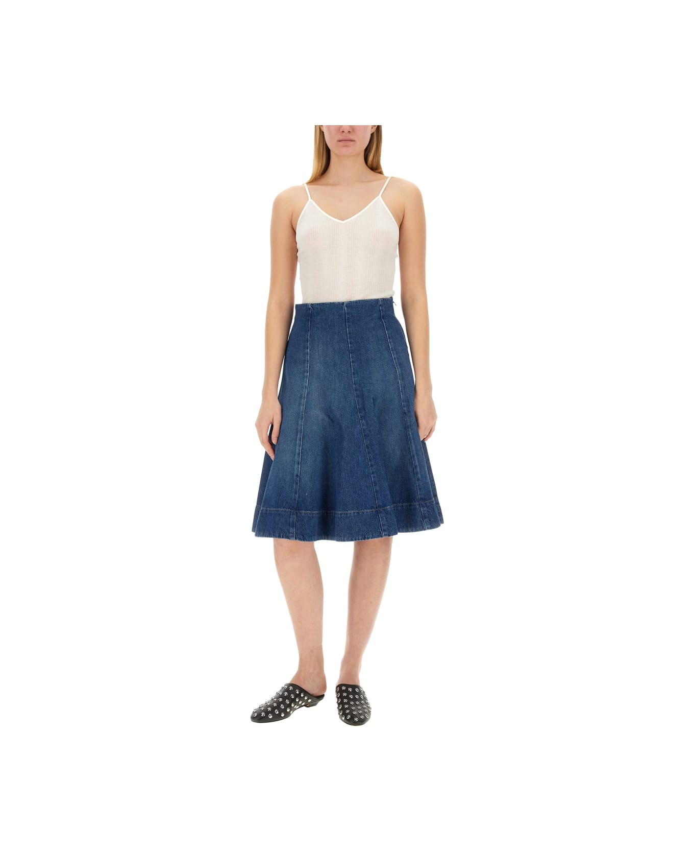 Khaite "lennox" Skirt - BLUE