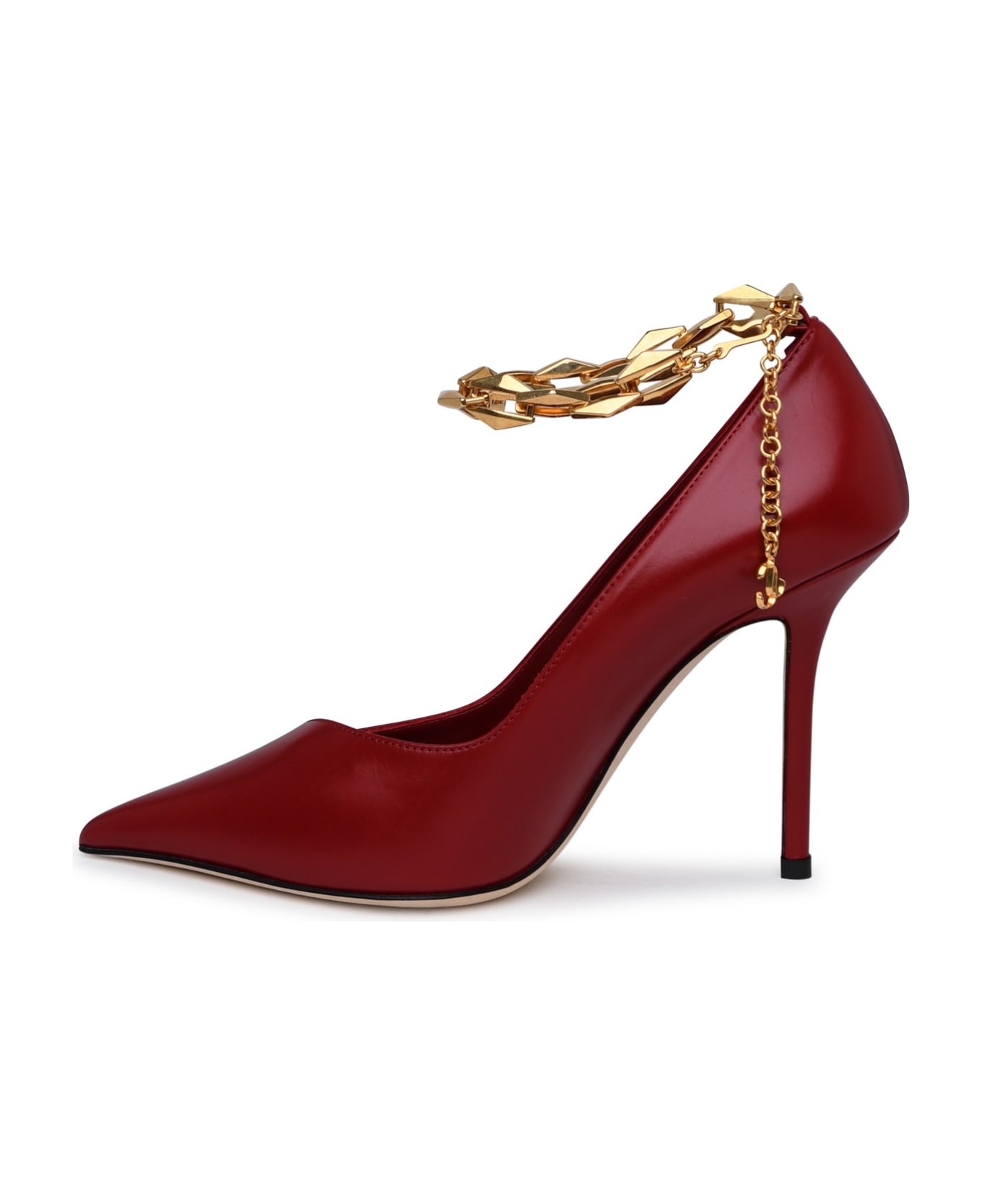 Jimmy Choo Diamond Pumps In Red Leather - Red ハイヒール