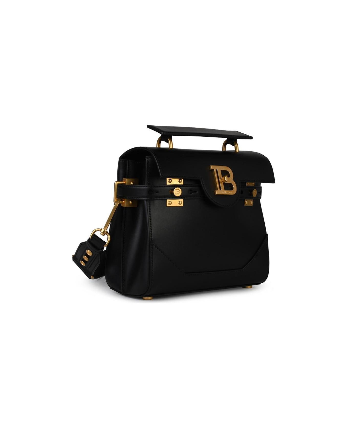 Balmain 
b-buzz 23
 Black Leather Bag - Pa Noir