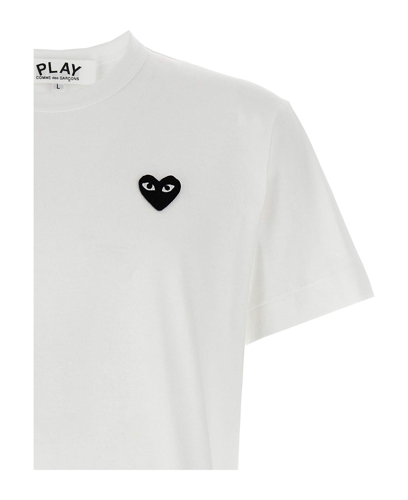 Comme des Garçons Play 
black Heart
 T-shirt - White/Black