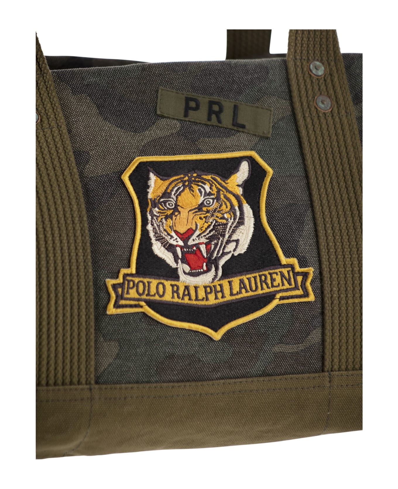 Polo Ralph Lauren Camouflage Canvas Duffle Bag With Tiger - Camo