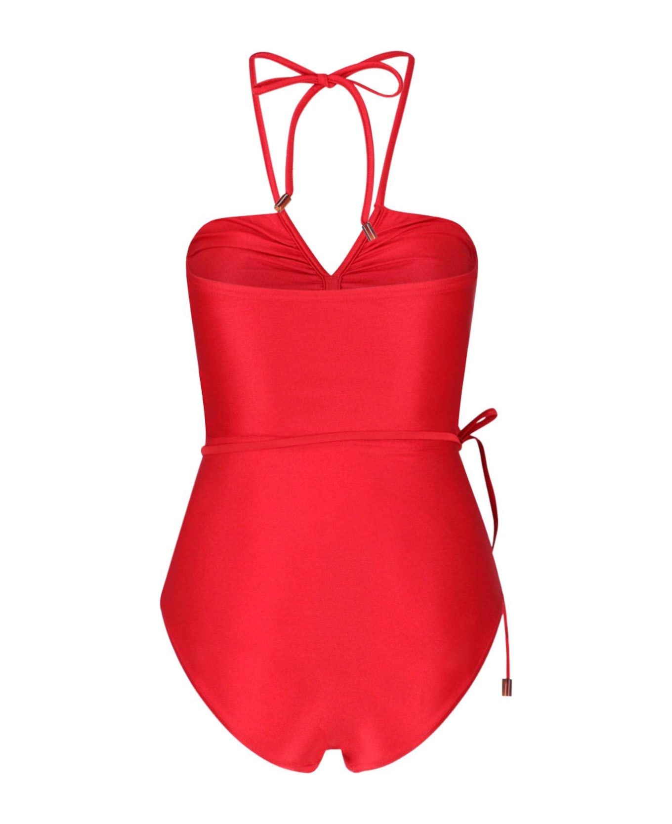 Zimmermann The Clover Ruched Halterneck Swimsuit ワンピース