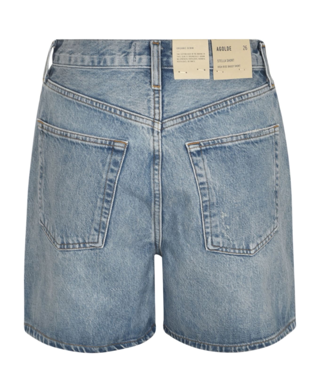 AGOLDE Buttoned Denim Shorts - MODE