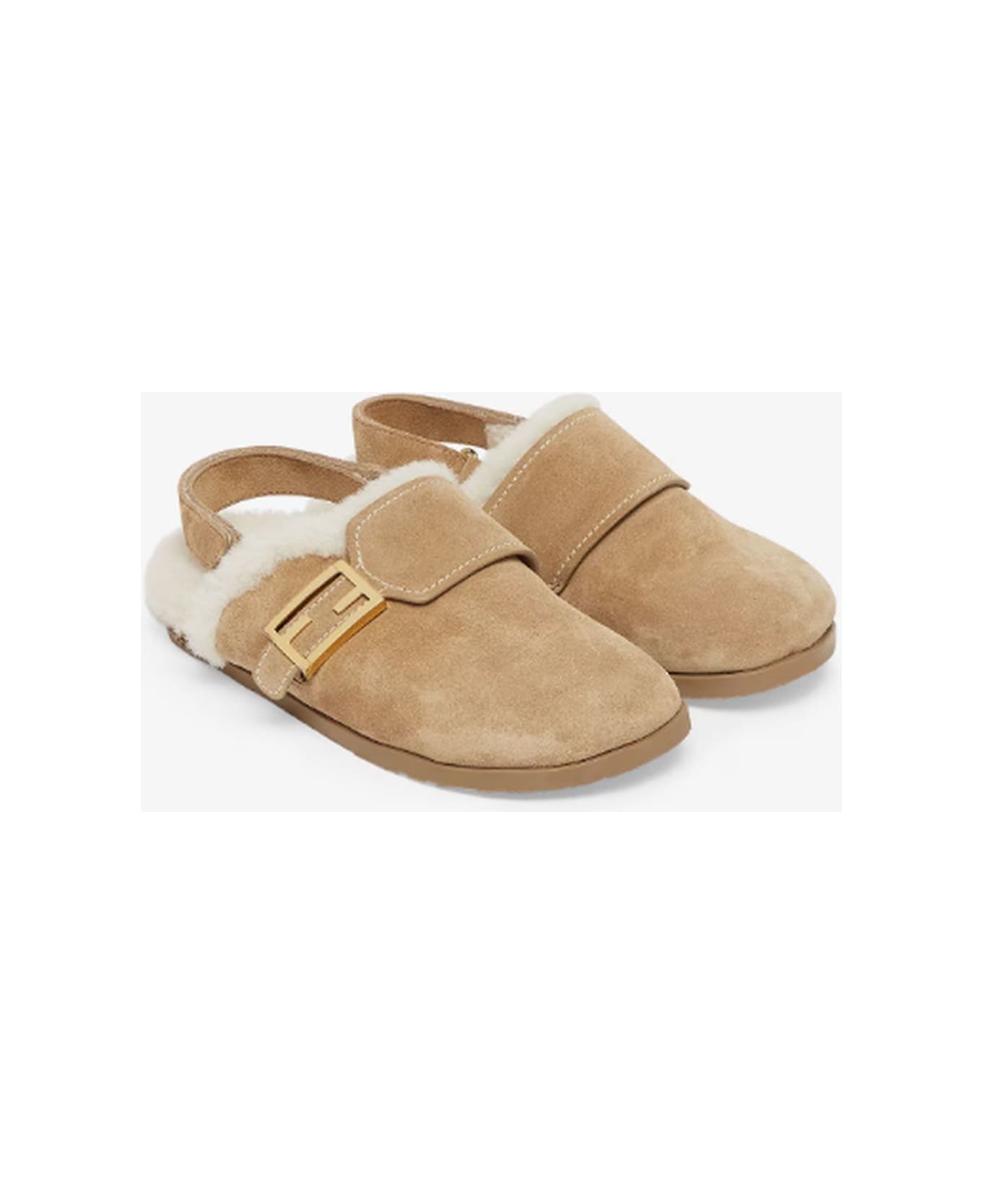 Fendi Kids Sandals Brown - Brown